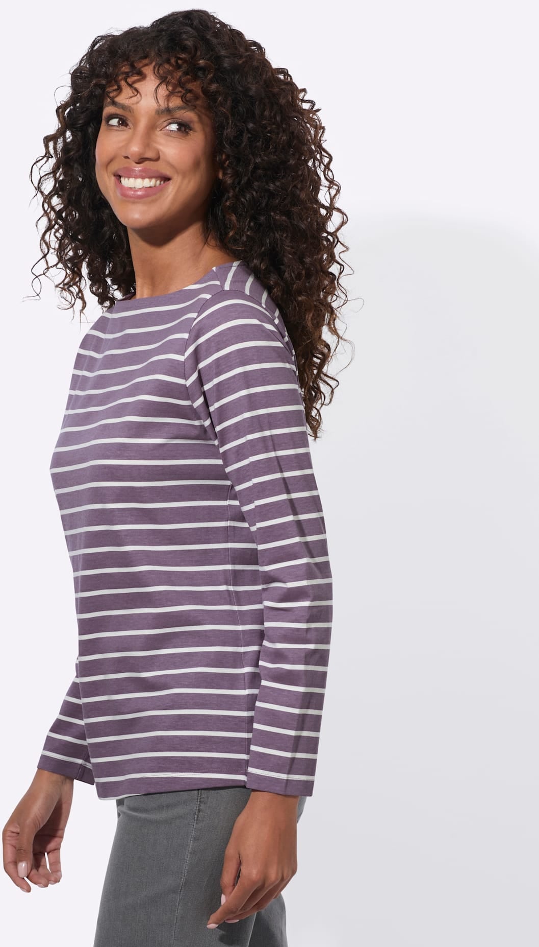 Casual Looks Shirt à col rond »Ringelshirt« 1