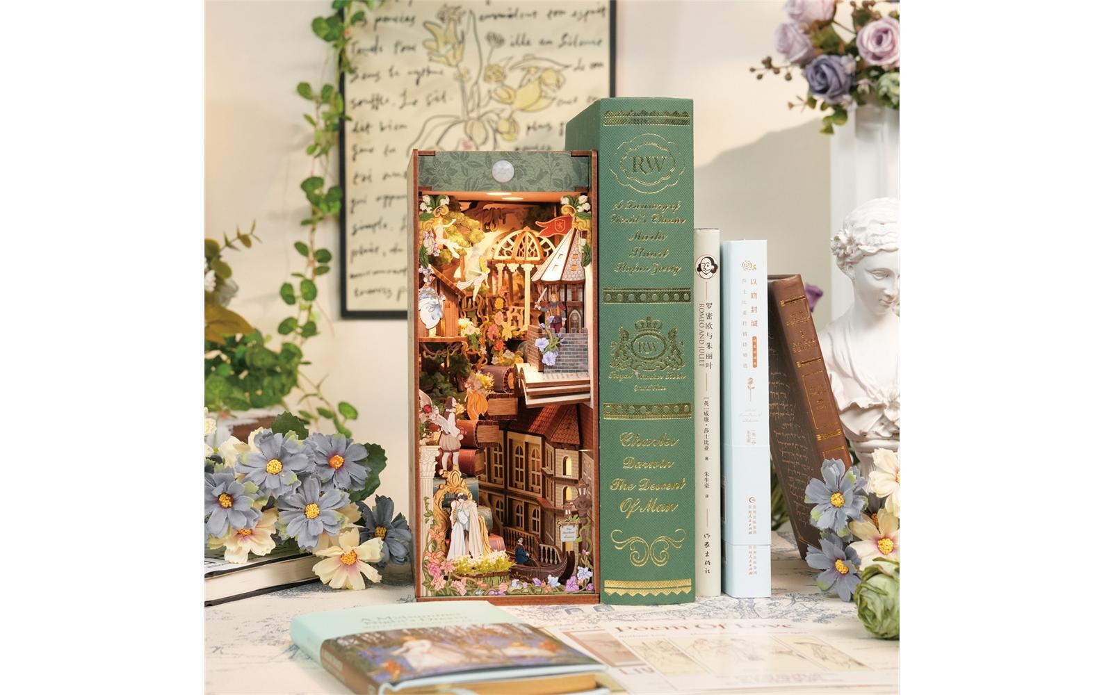   Modellbausatz »Tonecheer Book Nook Shakespeare's Verse« 212 Stk. tlg.