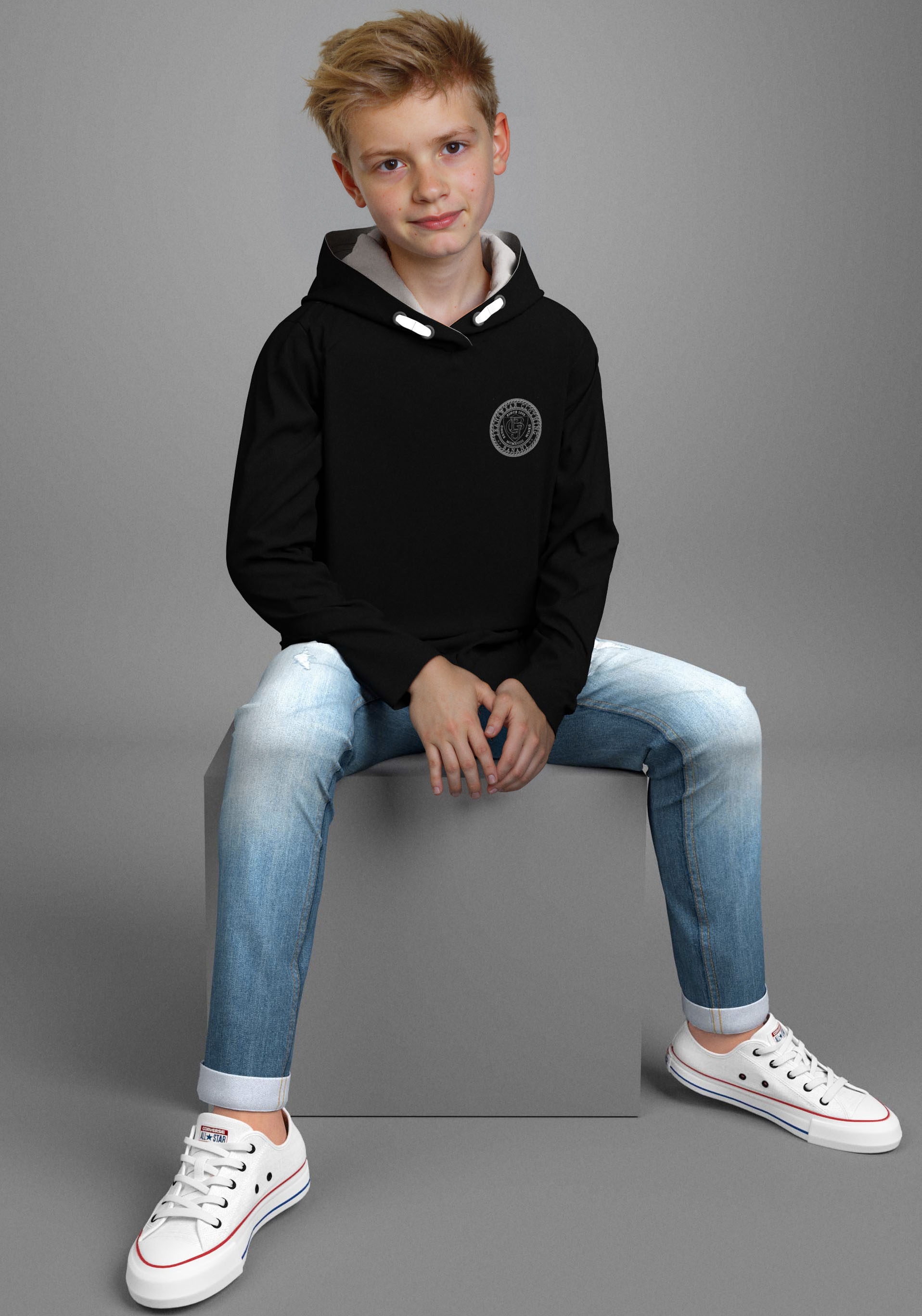 Arizona Jeans stretch »mit schmalem Bein für Jungen« skinny fit,  gerade Beinform,  trendiger Used-Look