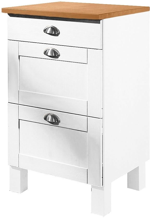 Image of Home affaire Unterschrank "Oslo" 50 cm breit, in 2 Tiefen, mit 23 mm Arbeitsplatte, 3 Schubladen