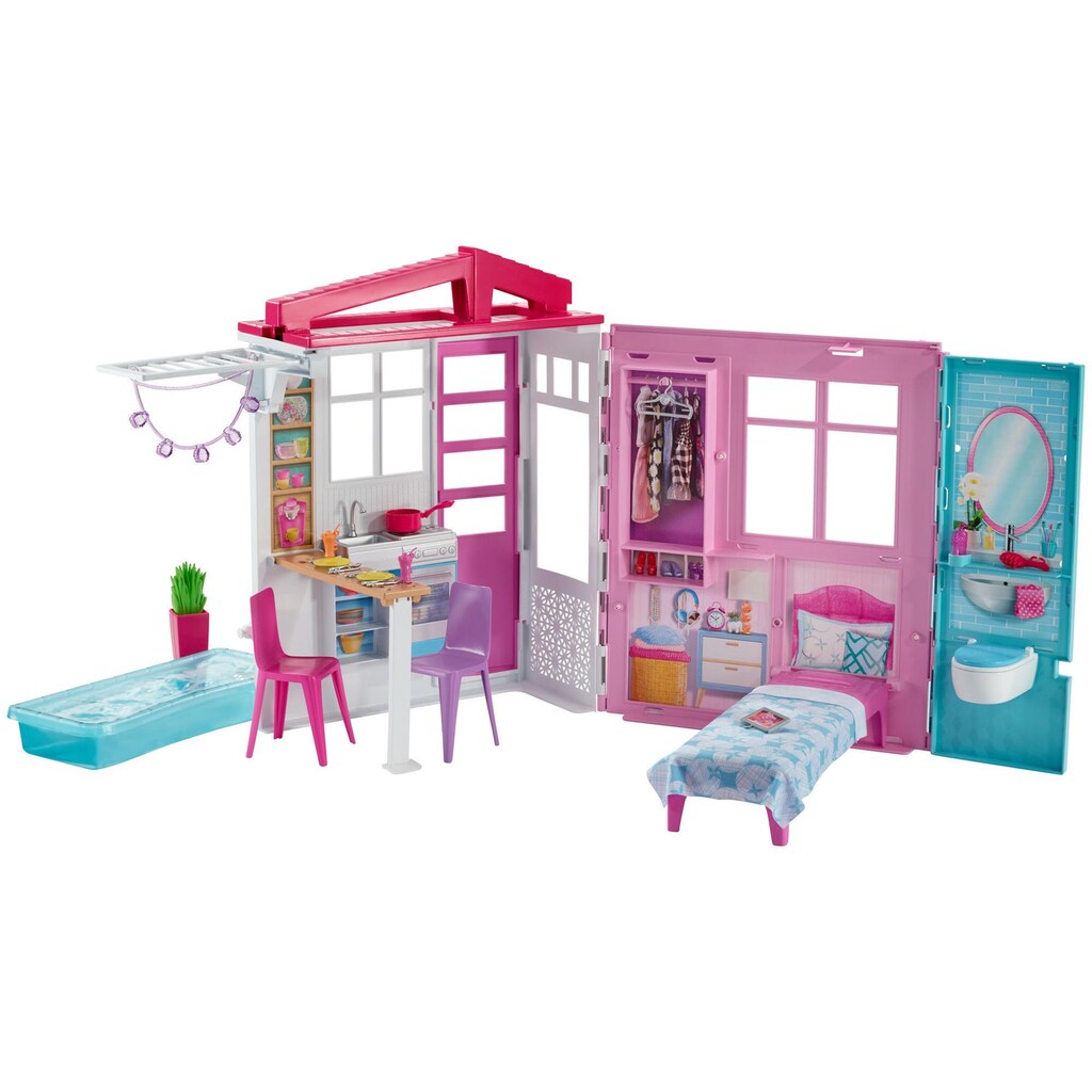 Barbie Spielwelt »Ferienhaus mit Möbel«