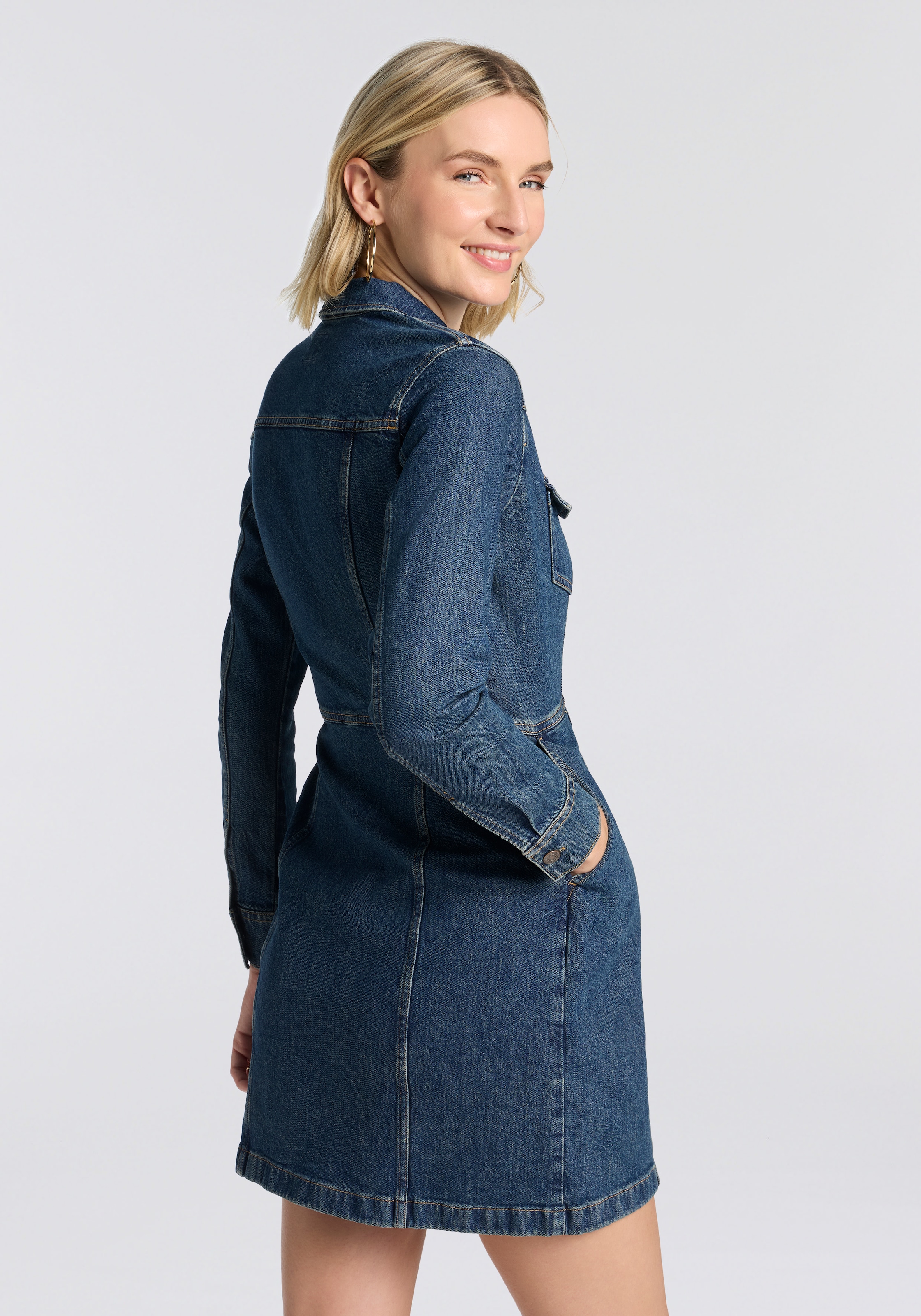 Levi's® Jeanskleid »FLYNN WESTERN COR«, Western-Style
