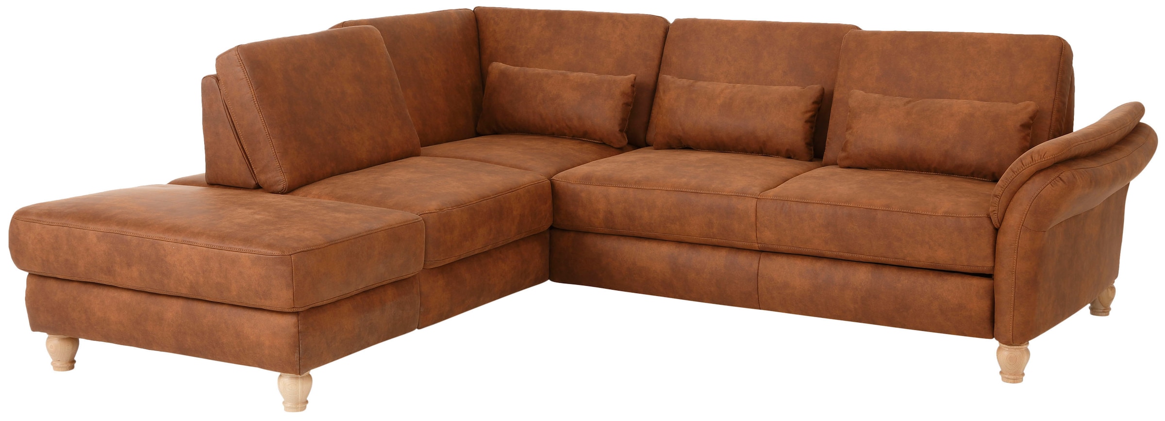 Home affaire Ecksofa »Palace L-Form«, incl. Sitztiefenverstellung, wahlweise mit Bettfunktion und Stauraum