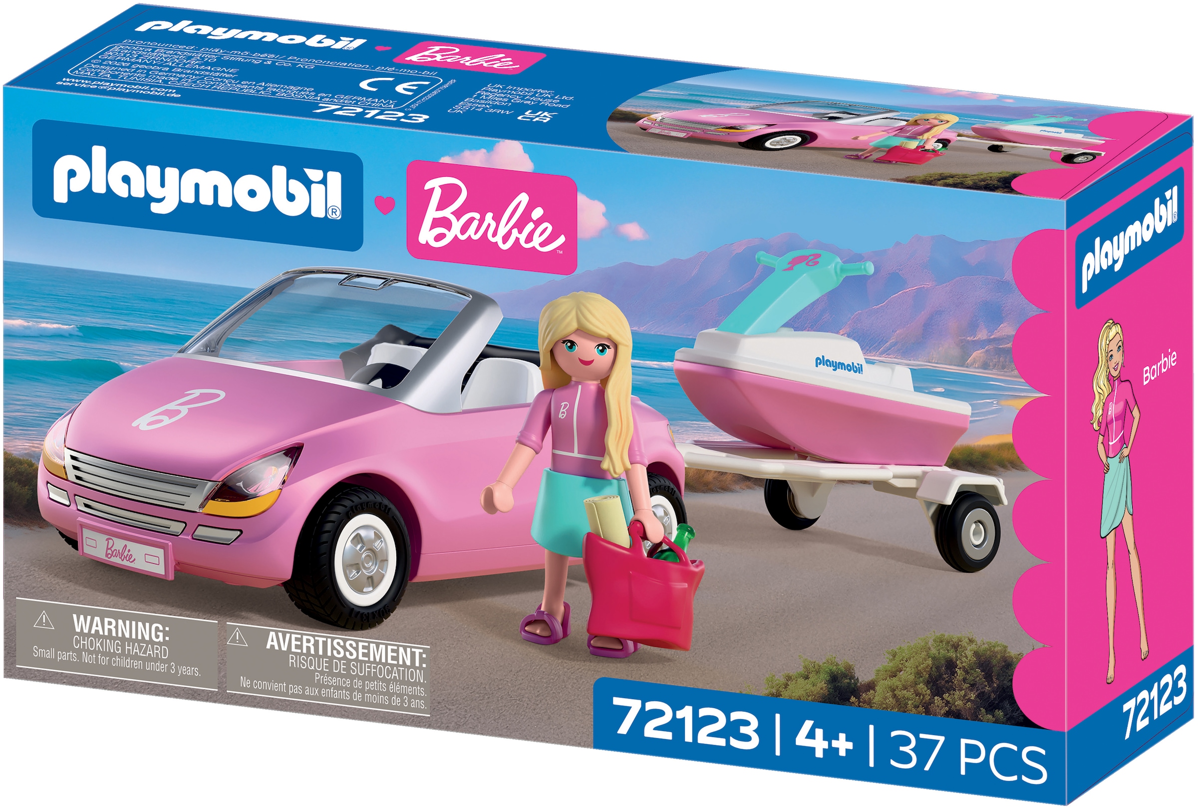 Playmobil® Jeu de construction »PLAYMOBIL x Barbie™ Cabrio (72123), Barbie™« Made in Europe