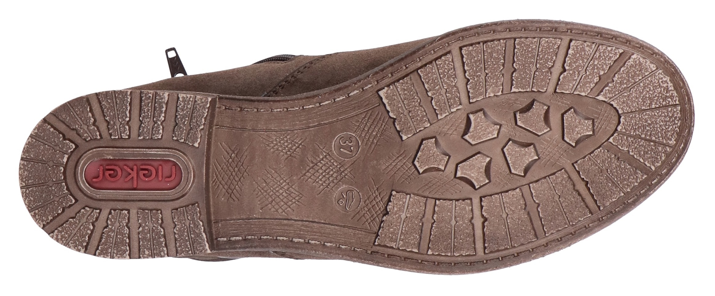 Rieker Bottines  Boots, Blockabsatz, slouchy Schaft und Innenreissverschluss