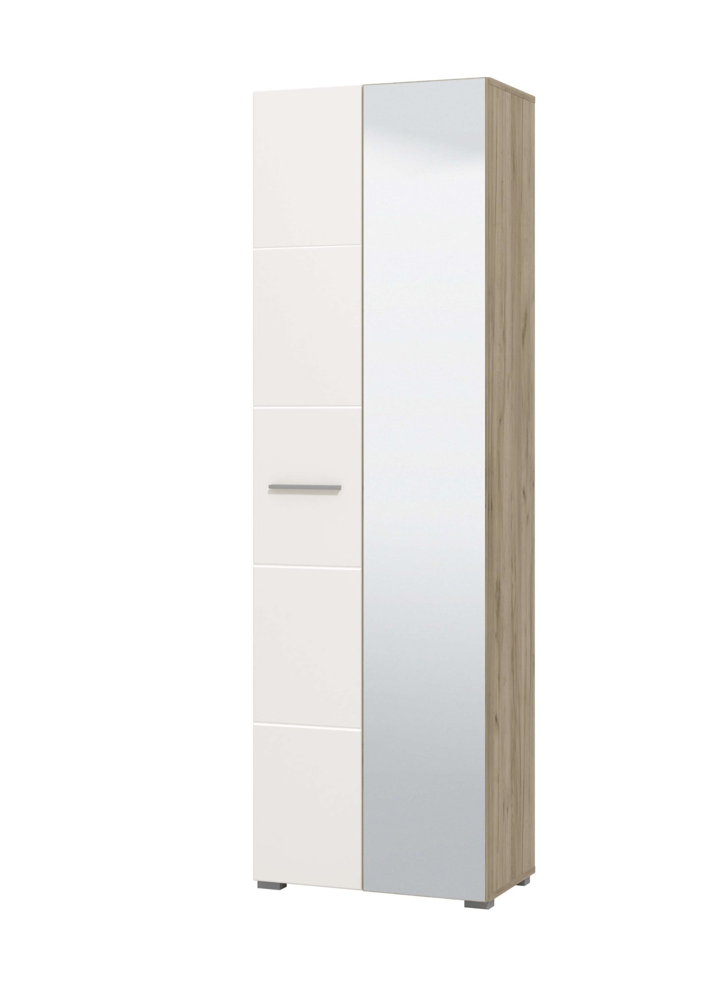 Home affaire Armoire vestiaire »Beny Kleiderschrank, Stauraumschrank, Flurschrank, Höhe 193 cm« Façades brillantes, porte miroir, largeur 60 cm, tringle à vêtements extensible