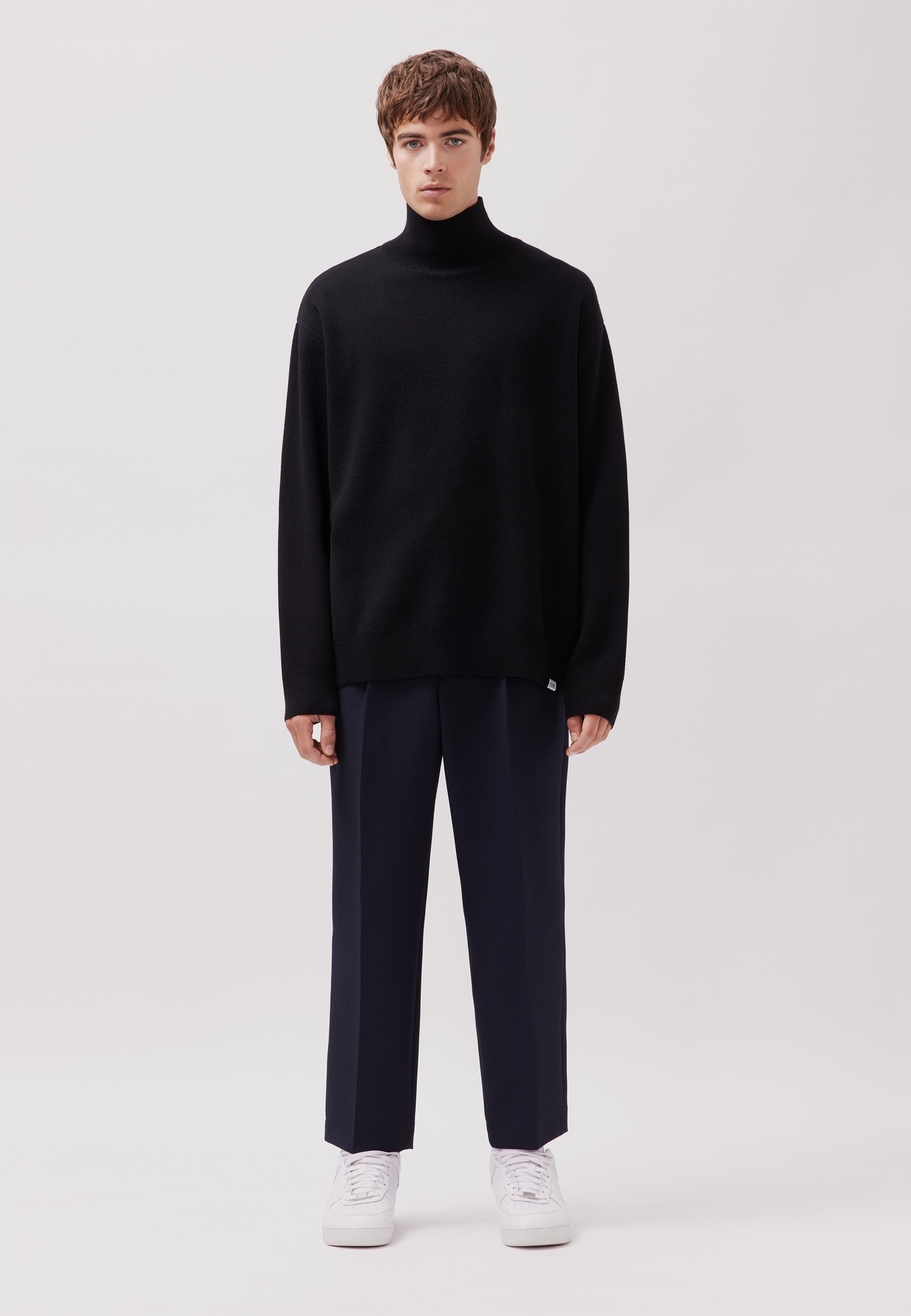 studio seidensticker Pull en tricot 1/1 Stehkragen Uni