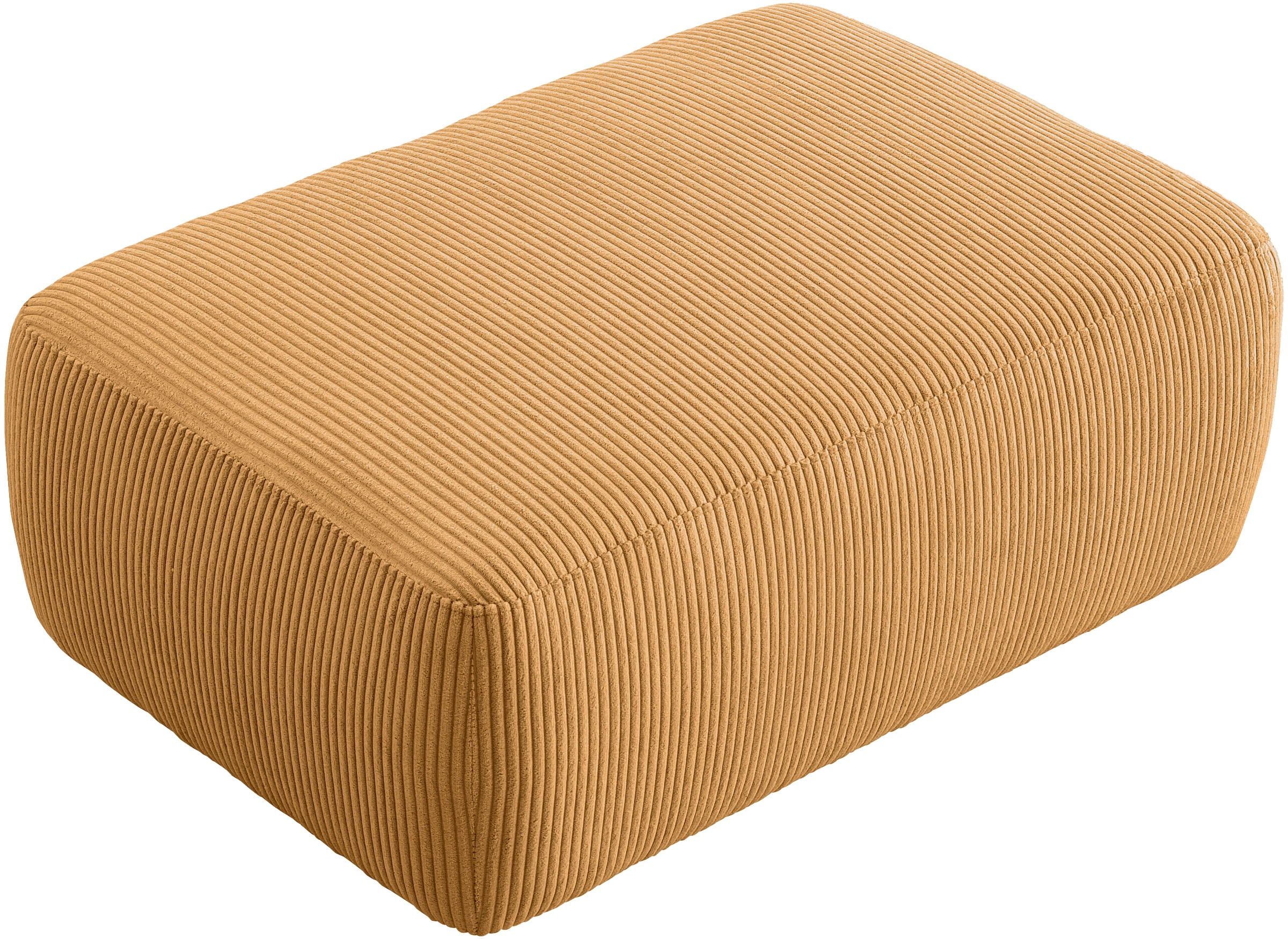 Home affaire Polsterhocker »Torge, Hocker in Cord, Samtvelours oder Struktur« passend zur Serie Torge, rechteckig, bequemer Sitzkomfort