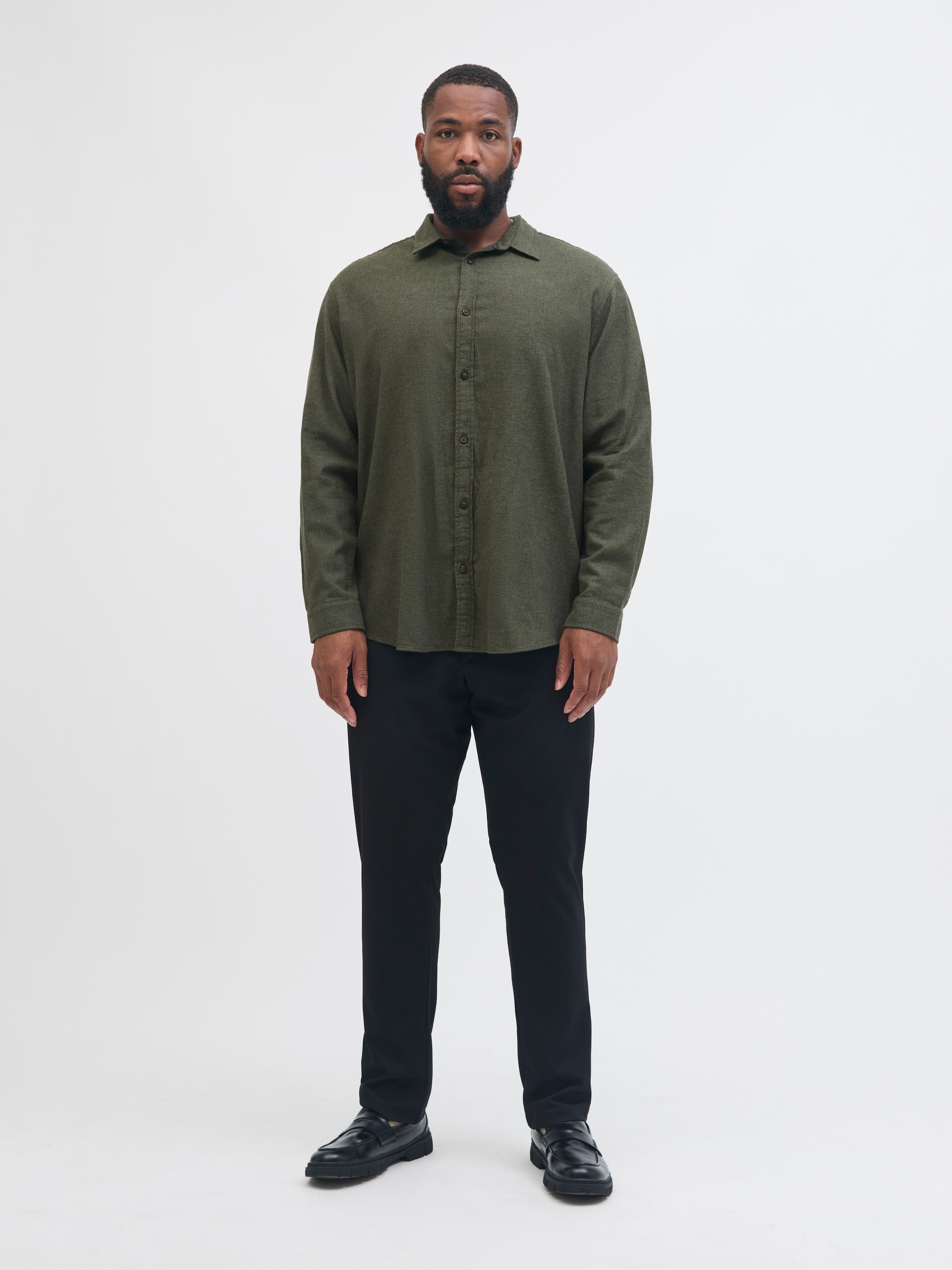Jack & Jones PlusSize Chemise à manches longues »JJECLASSIC MELANGE SHIRT L/S SN PLS«