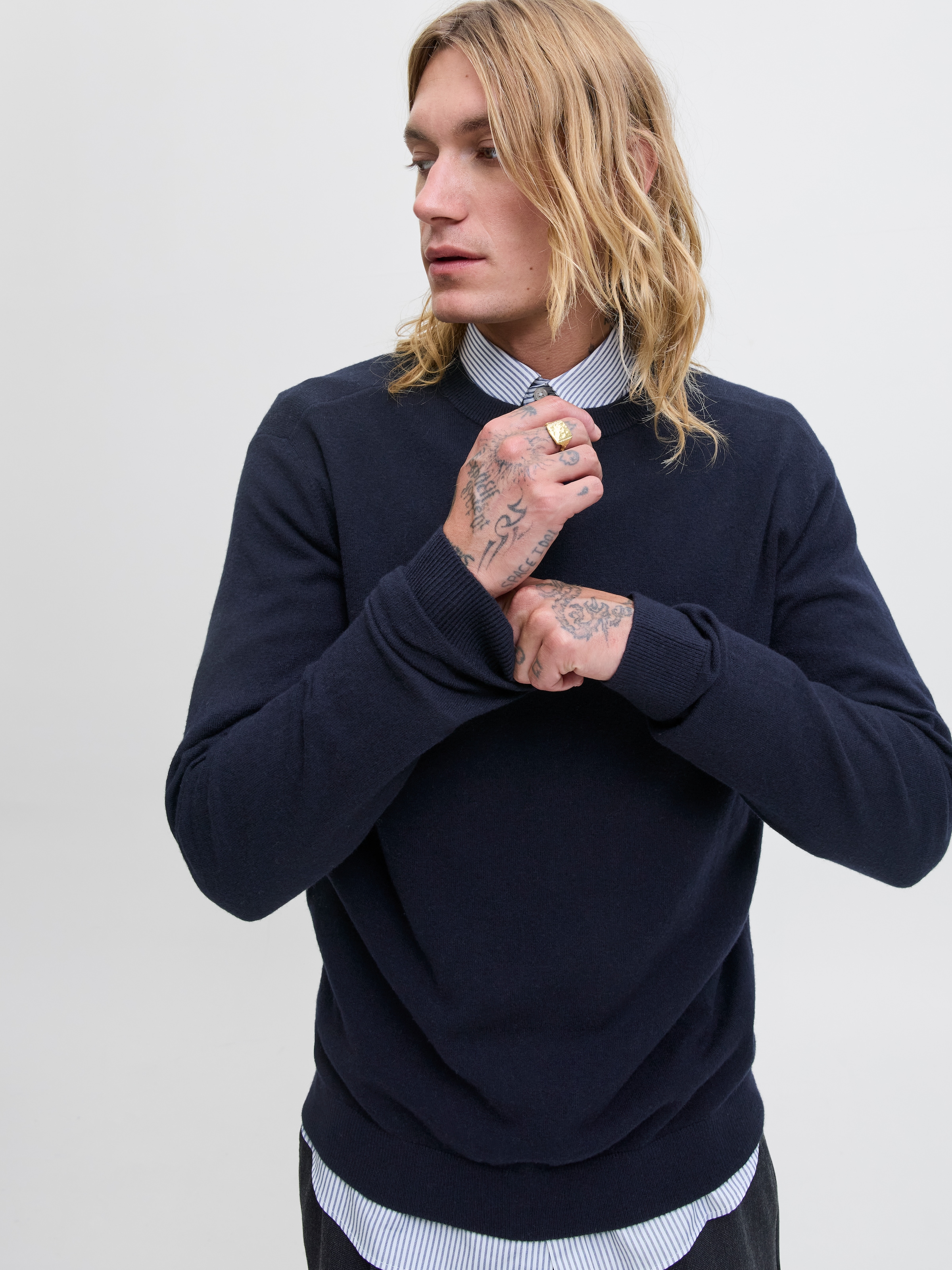 Jack & Jones Pull en tricot »JJEPERFECT WOOL KNIT CREW NECK SN«