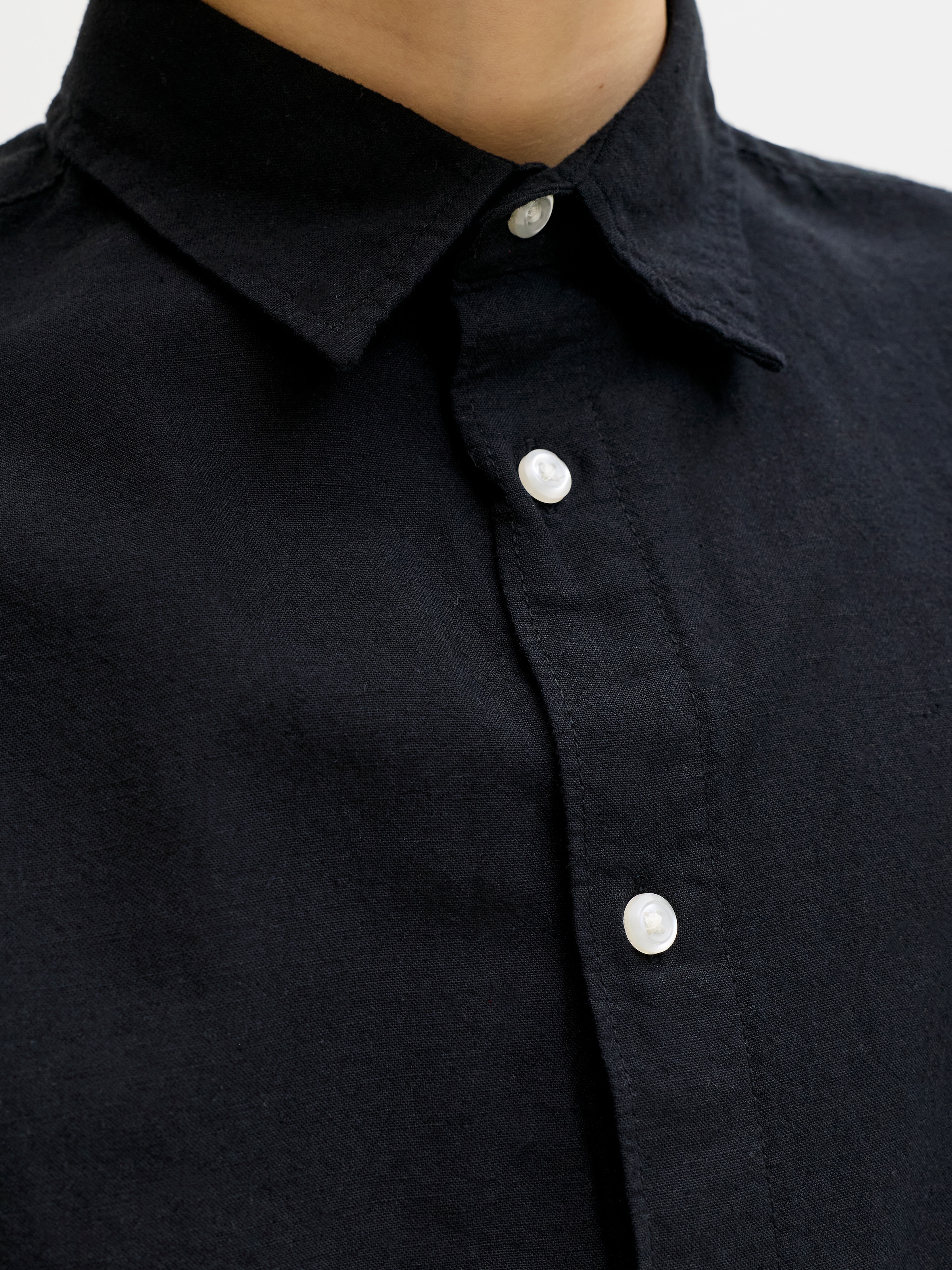 Jack & Jones Junior Langarmhemd »JJEBREEZE LINEN BLEND SHIRT L/S SN JNR«