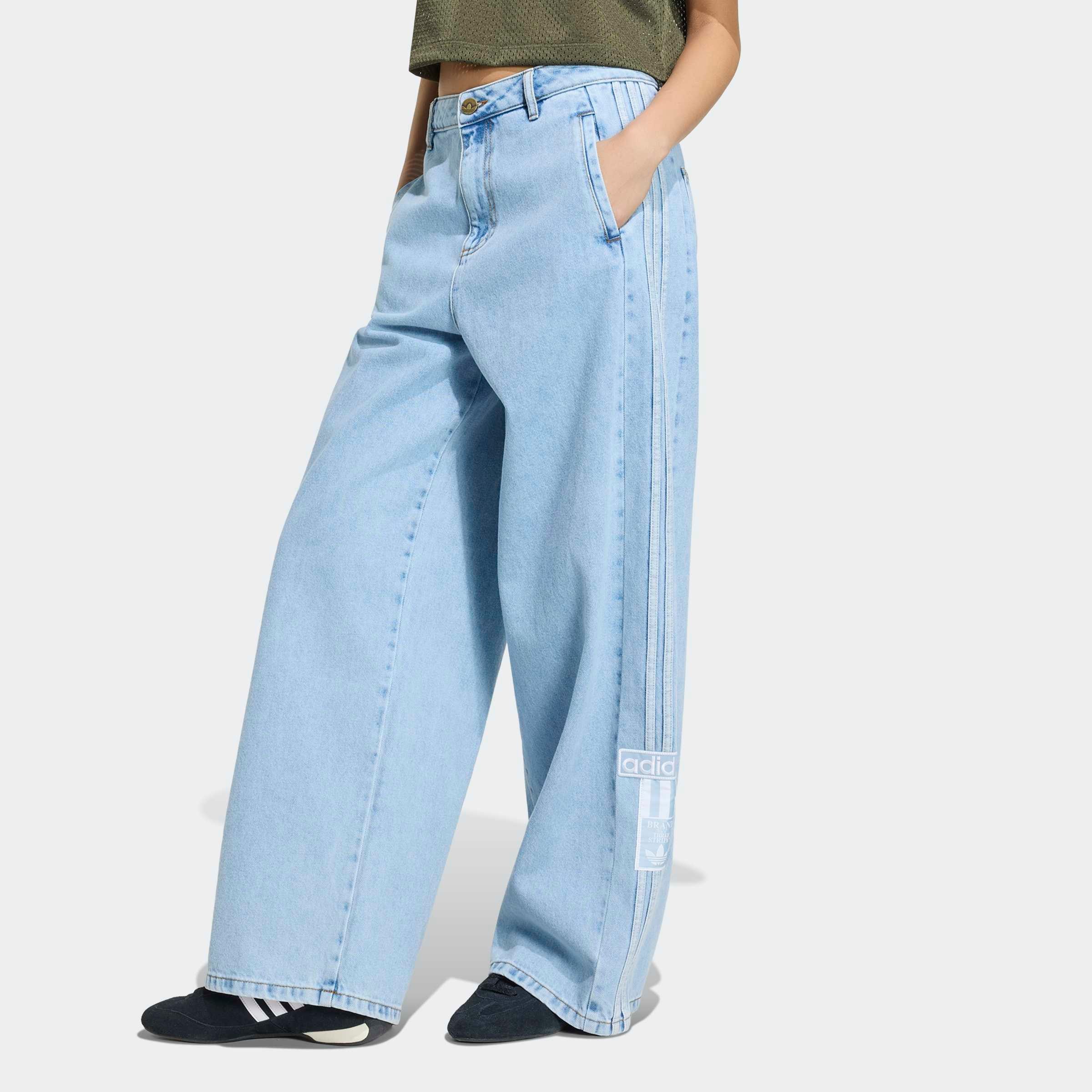 Image of adidas Originals Sporthose "ADIBREAK, WEITES BEIN, MITTELHOHER BUND" Jeans, locker geschnitten