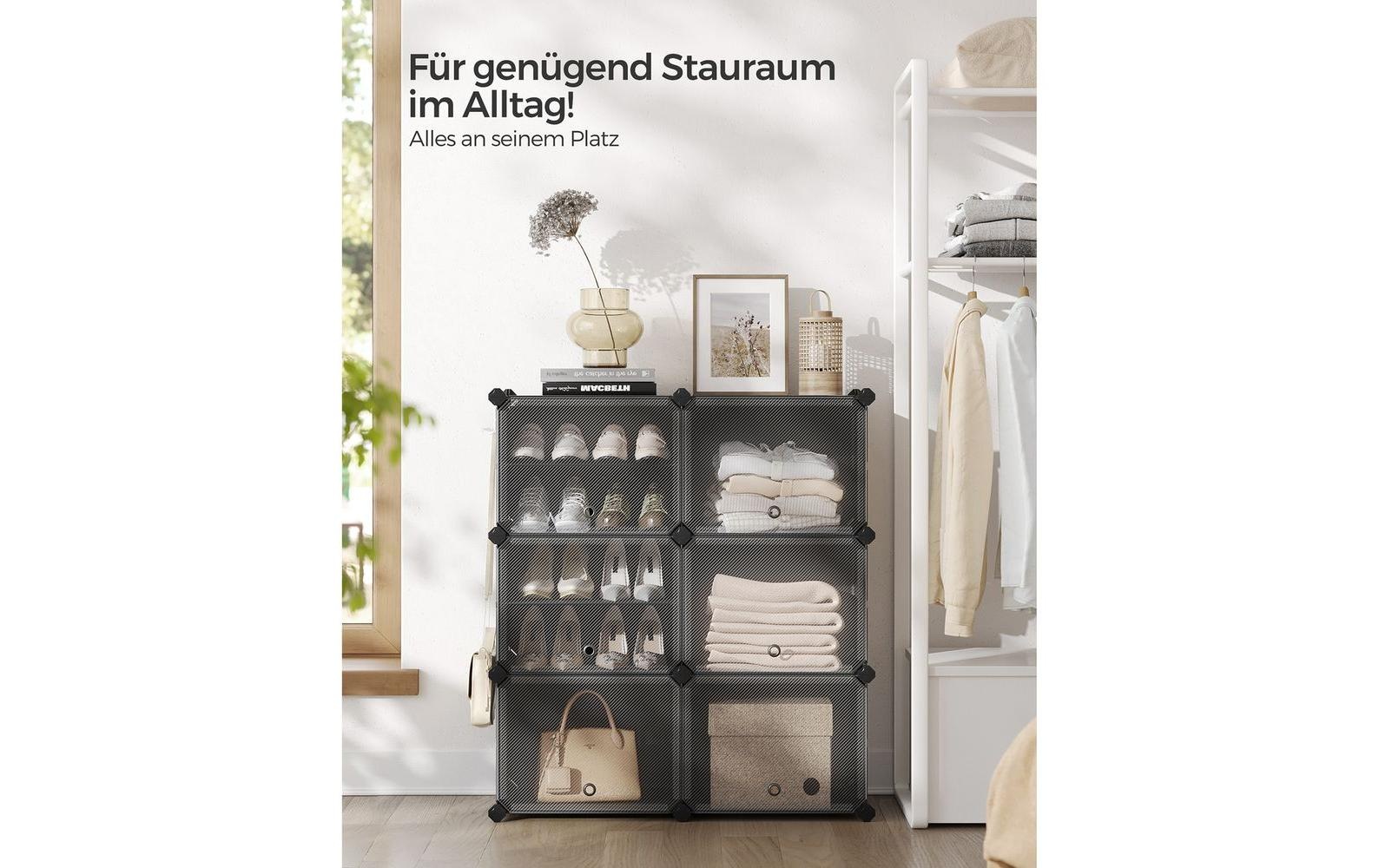 SONGMICS Schuhstapler »stapelbar 124 x 94 cm Schwarz«