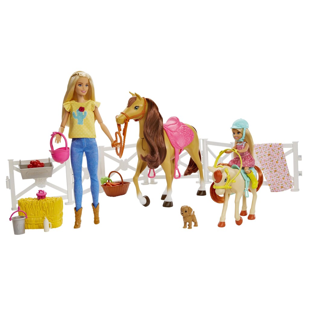 Barbie Spielfigur »Reitspass mit Barbie & Chelsea«, (Set)