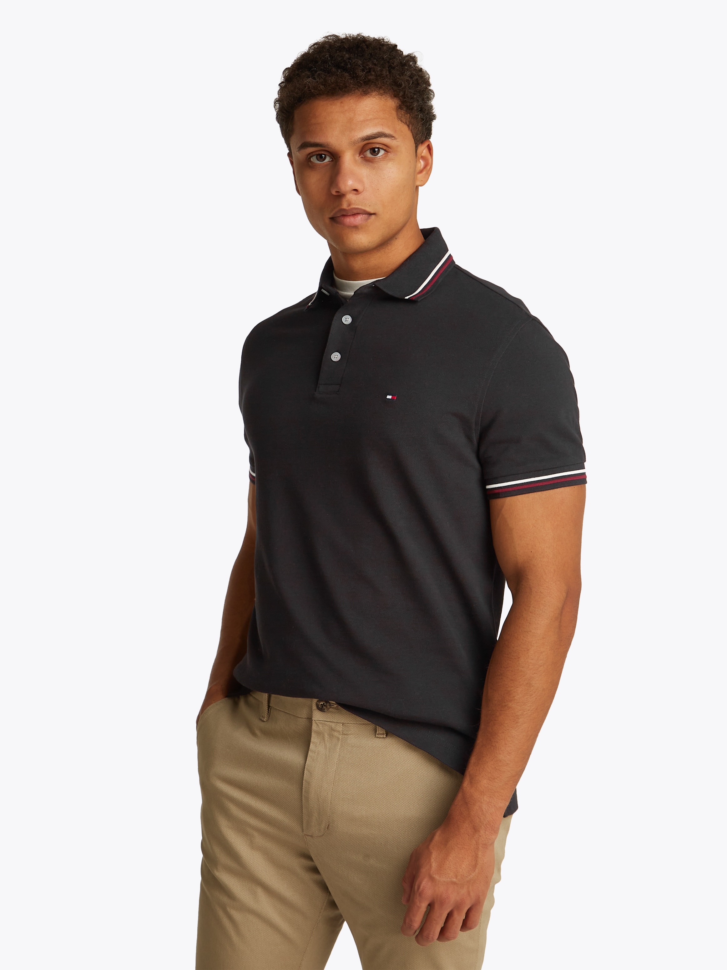 Tommy Hilfiger Polo »TIPPED SLIM FIT POLO« mit Kontrast-Details