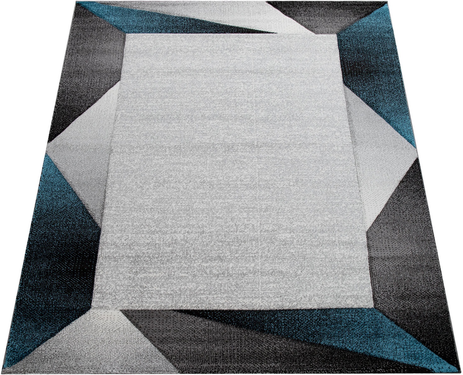 Image of Paco Home Läufer »Diamond 677«, rechteckig, 12 mm Höhe, Teppich-Läufer, Kurzflor, mit moderner Bordüre und 3D-Design, ideal im Flur & Schlafzimmer bei Ackermann Versand Schweiz