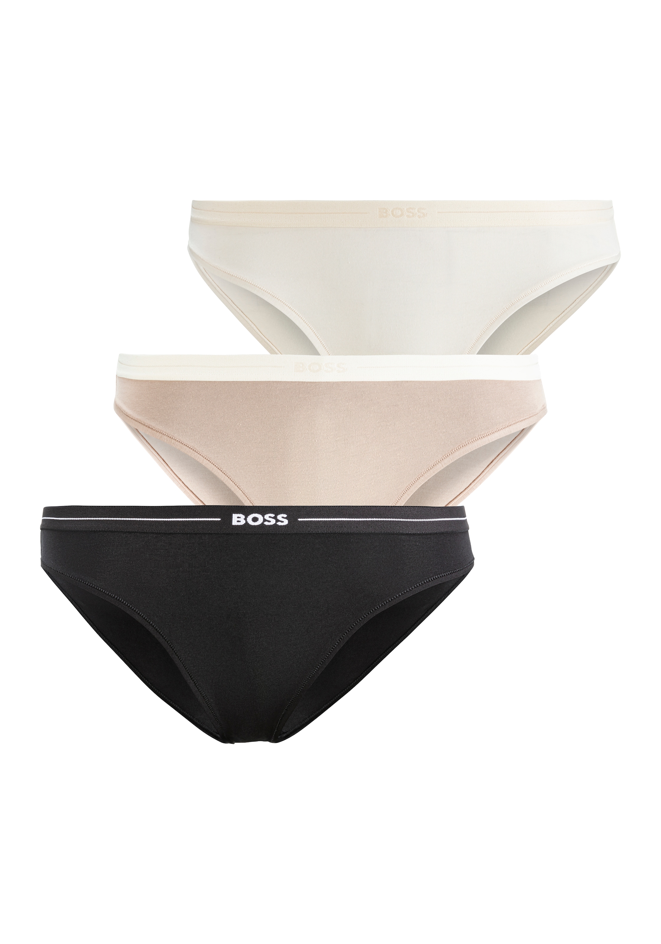 BOSS Slip »3P BRIEF«, (Packung, 3 St., 3er), mit elastischen Logobund