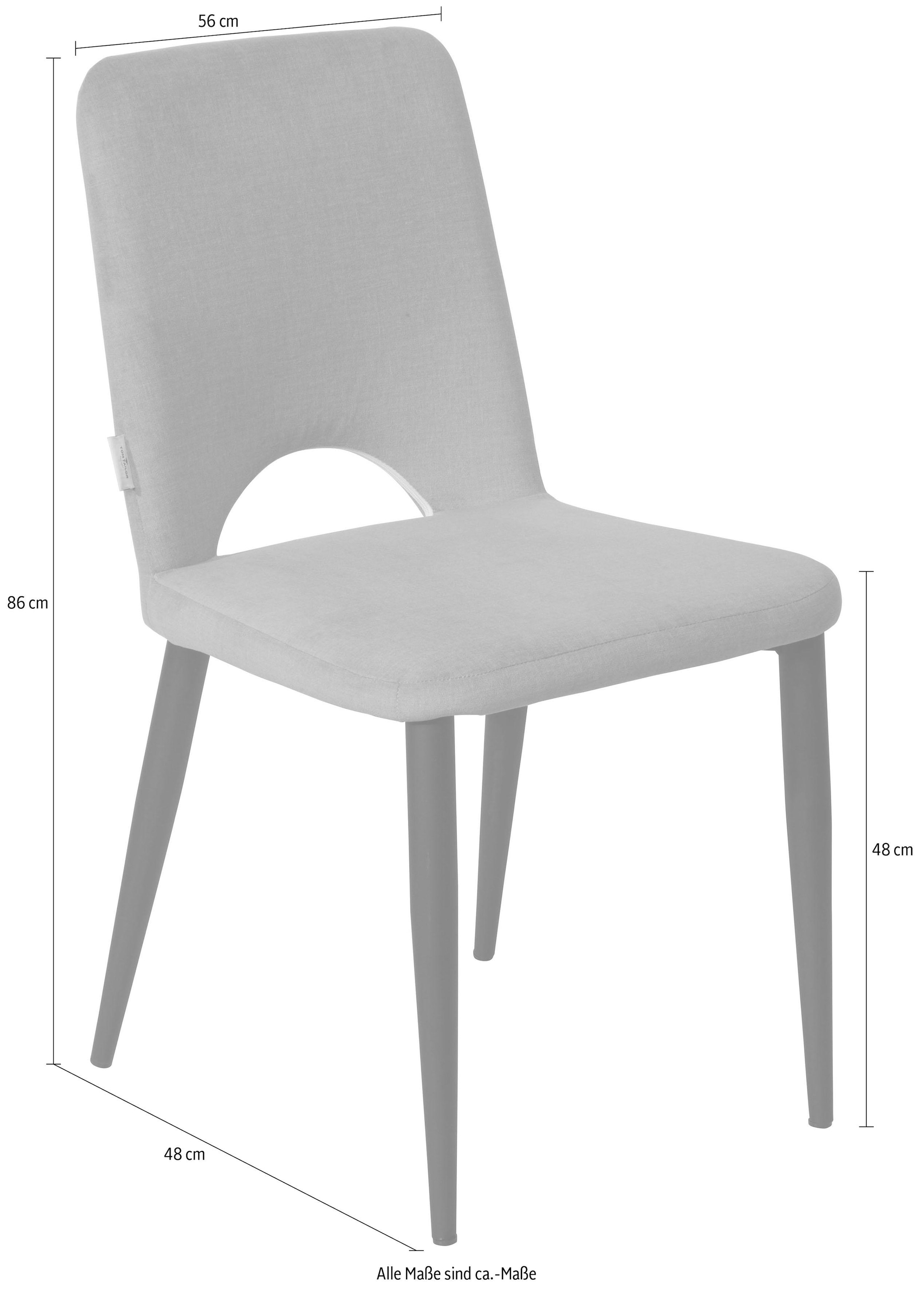 SIT Polsterstuhl »Pafos 2er-Set Celadon mit Stoffbezug & Stahlgestell« (Set) 2 Stk.Komfortpolsterung an Sitz und Rücken für entspanntes Sitzen