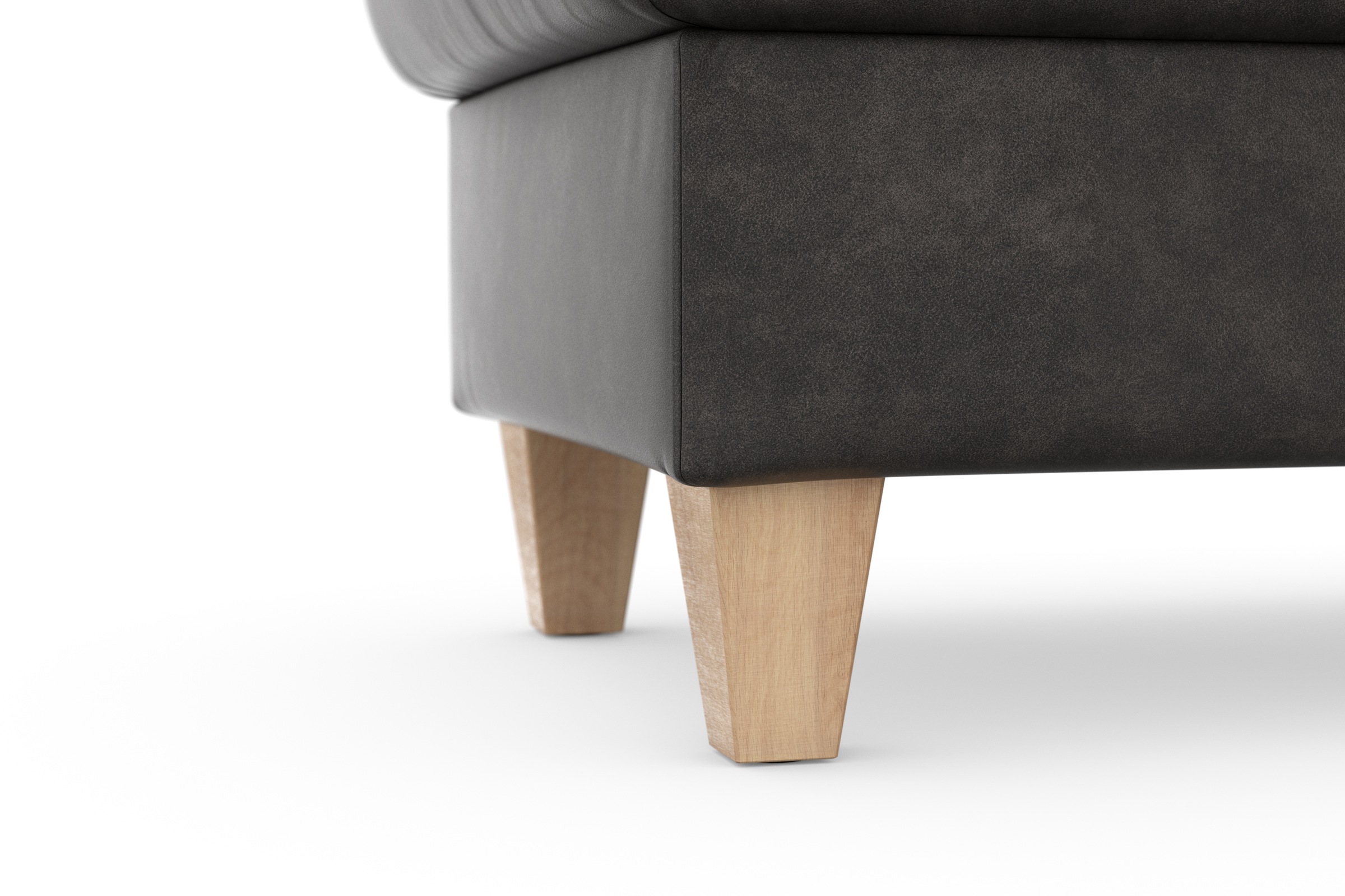 sit&more Tabouret de rangement »Farö« mit Stauraum und Federkern und naturfarbenen Füssen