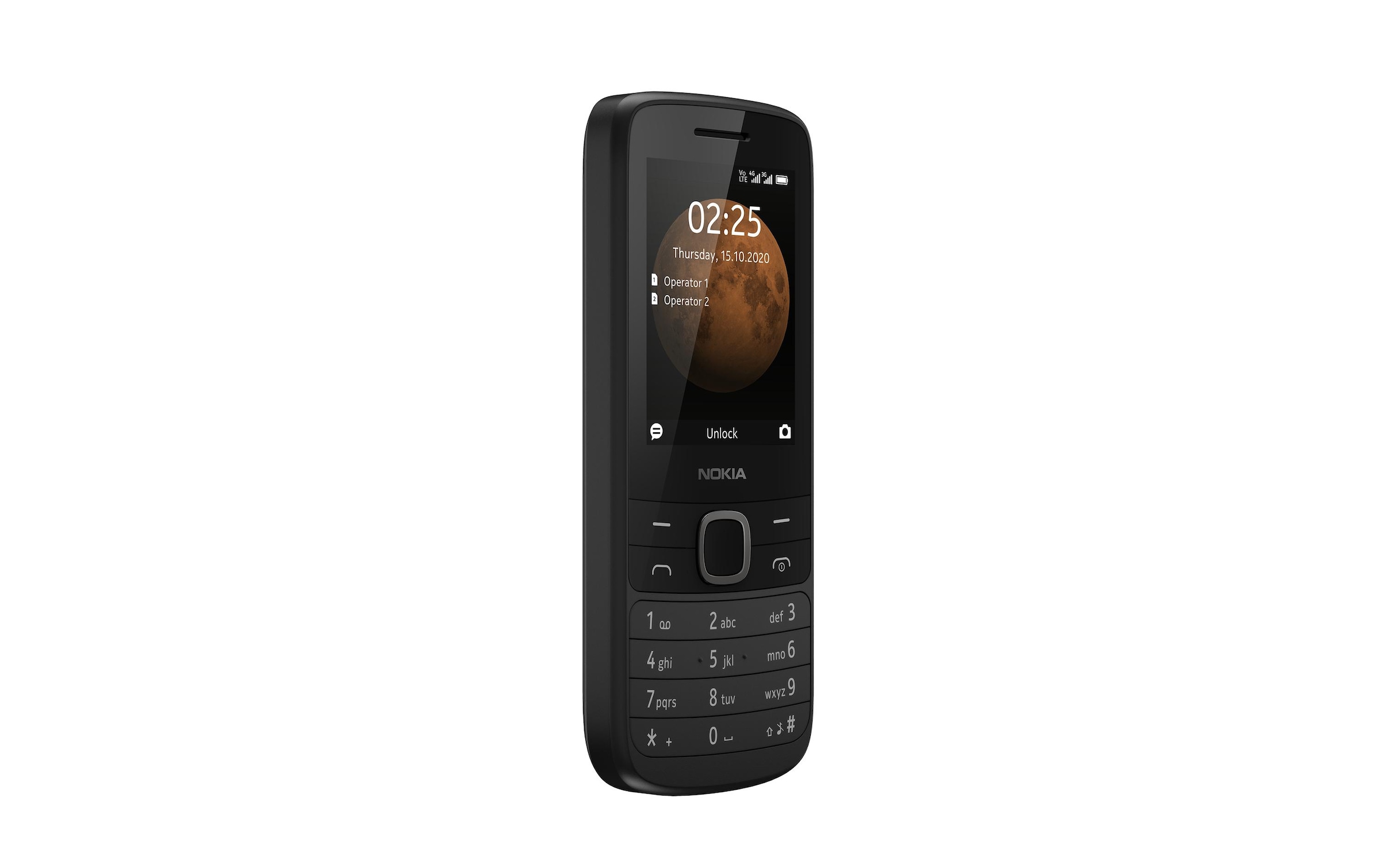 Nokia Smartphone »225, 4G Schwarz«, schwarz, 6,1 cm/2,4 Zoll, 0,128 GB Speicherplatz
