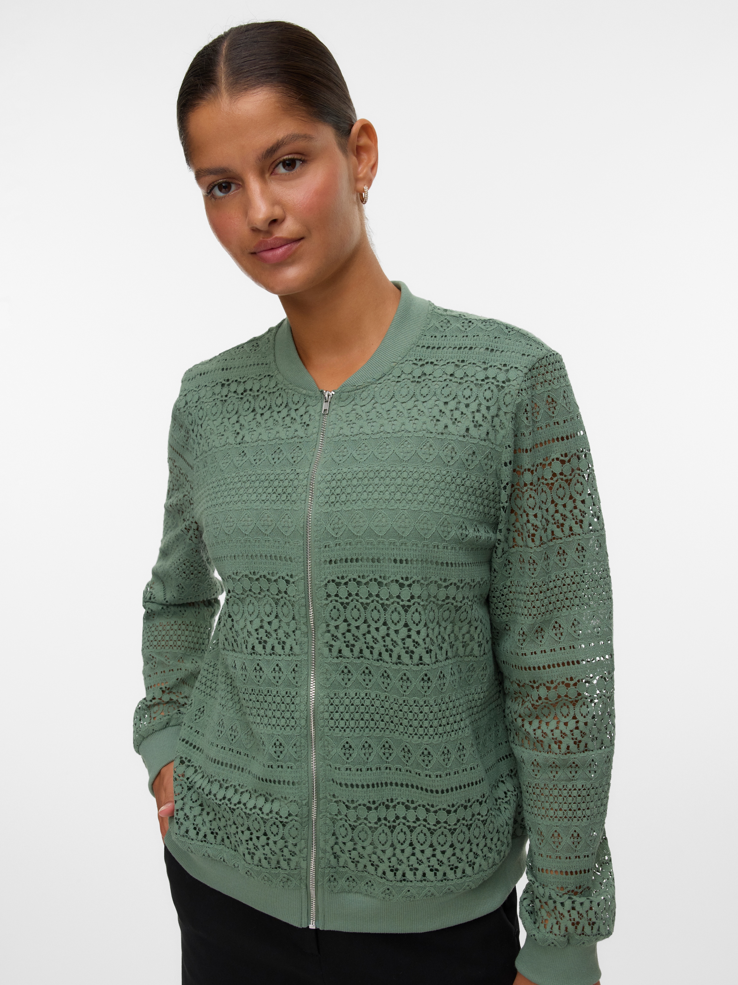 Image of Vero Moda Bomberjacke "VMHONEY LACE BOMBER JACKET WVN GA"