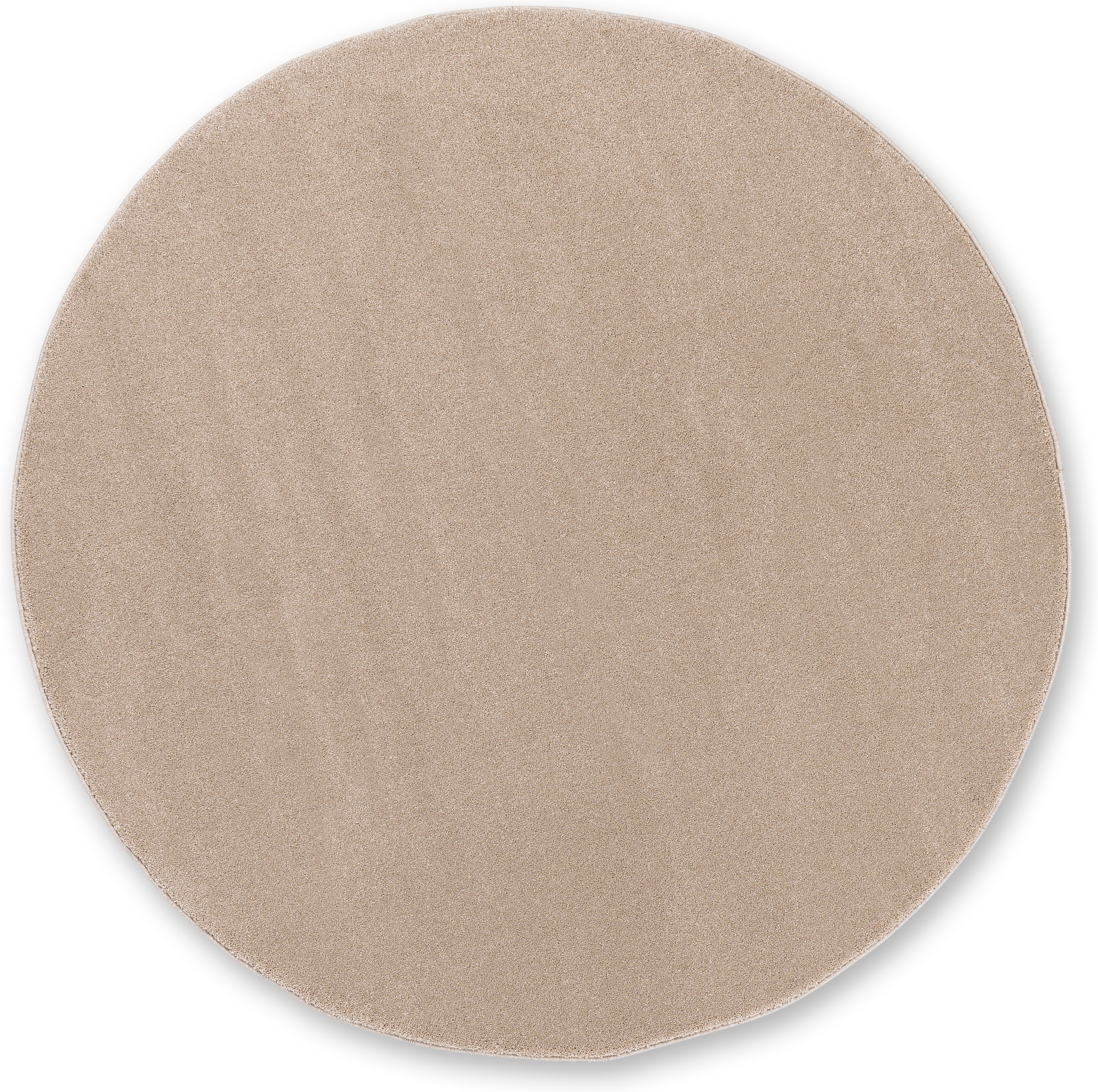 SCHÖNER WOHNEN-Kollektion Teppich »Pure 190« rund 21 mm Höhe Wohnzimmer, Schlafzimmer, uni, leichter Glanz, robuster Kurzflor