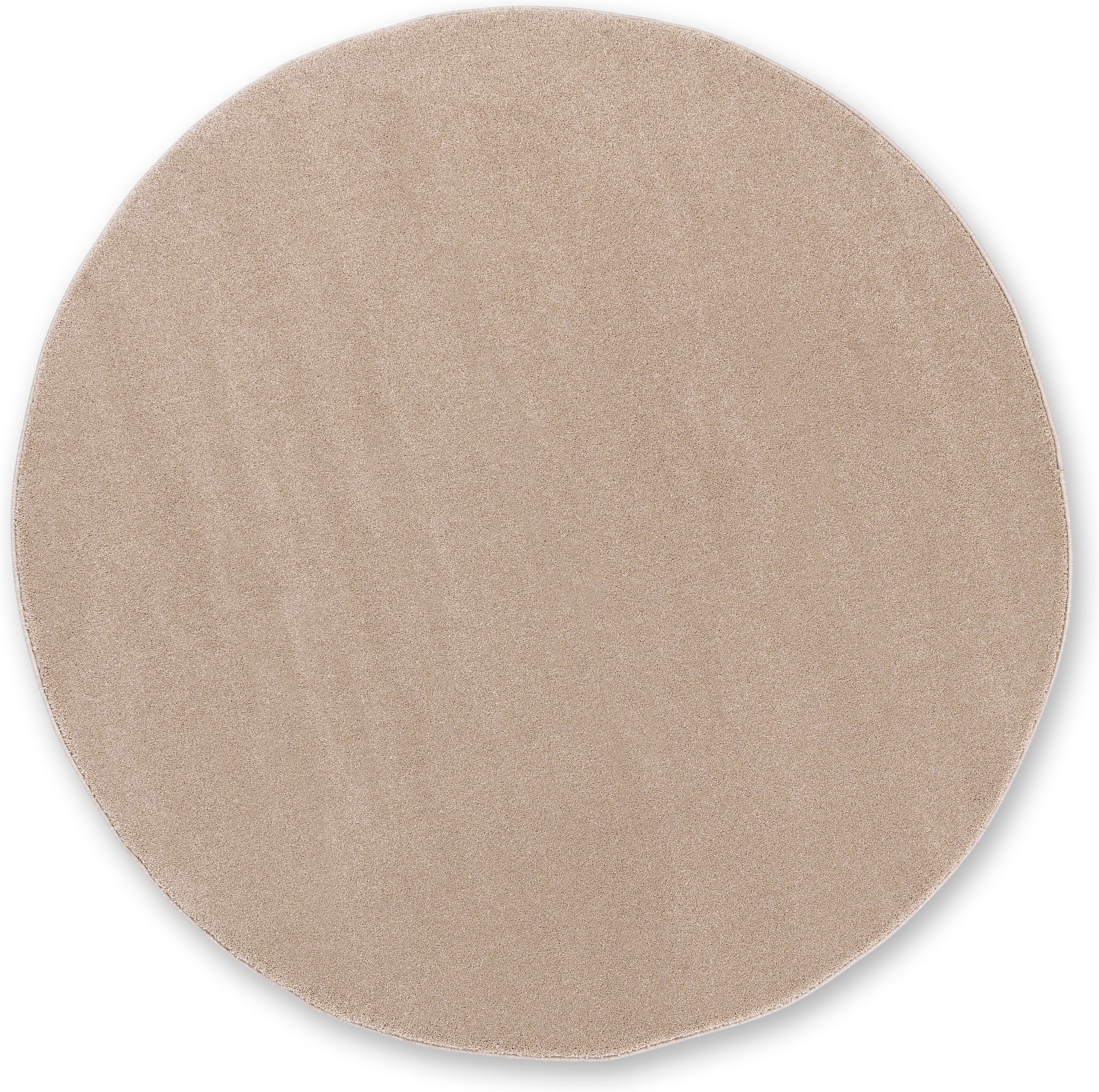 Image of SCHÖNER WOHNEN-Kollektion Teppich "Pure 190" rund 21 mm Höhe Wohnzimmer, Schlafzimmer, uni, leichter Glanz, robuster Kurzflor