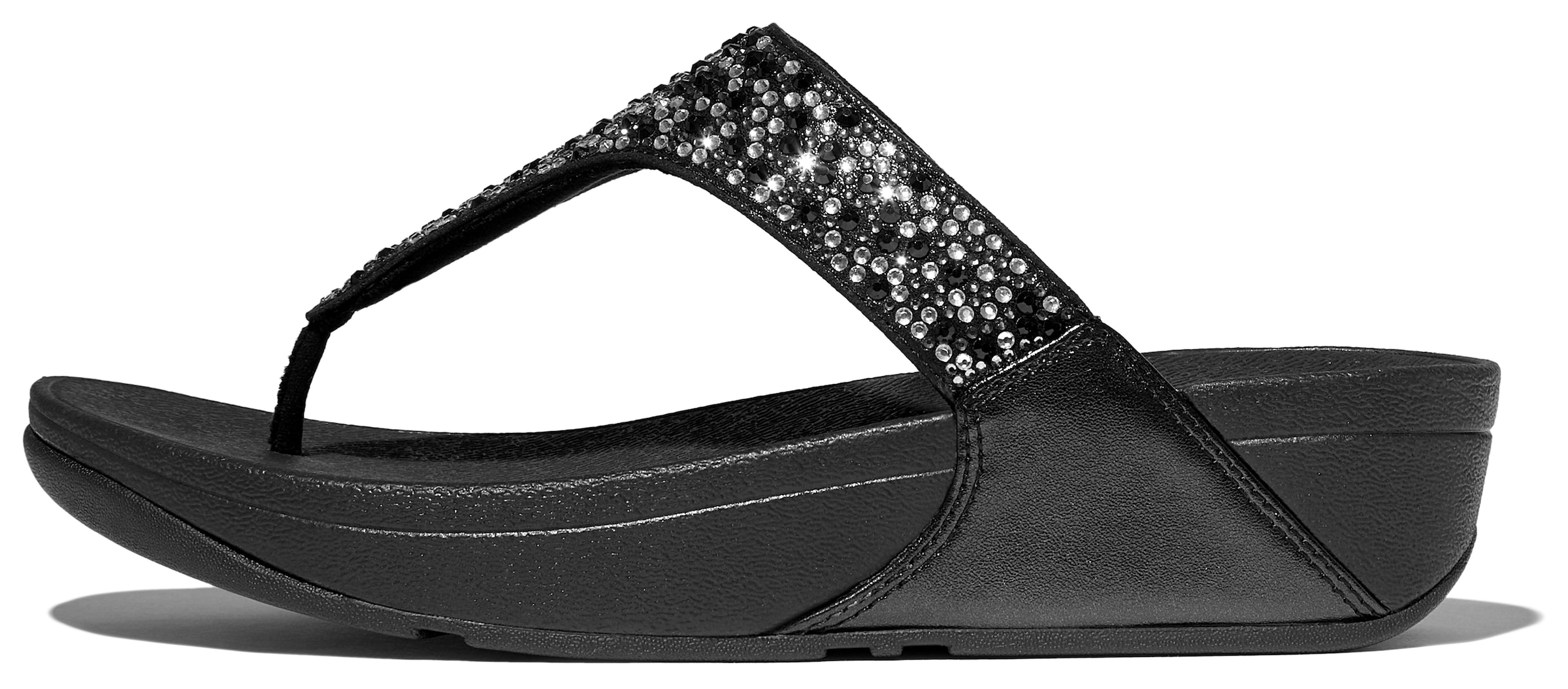 Fitflop Zehentrenner »LULU CRYSTAL«  , Sandale, Pantolette mit Schmucksteine