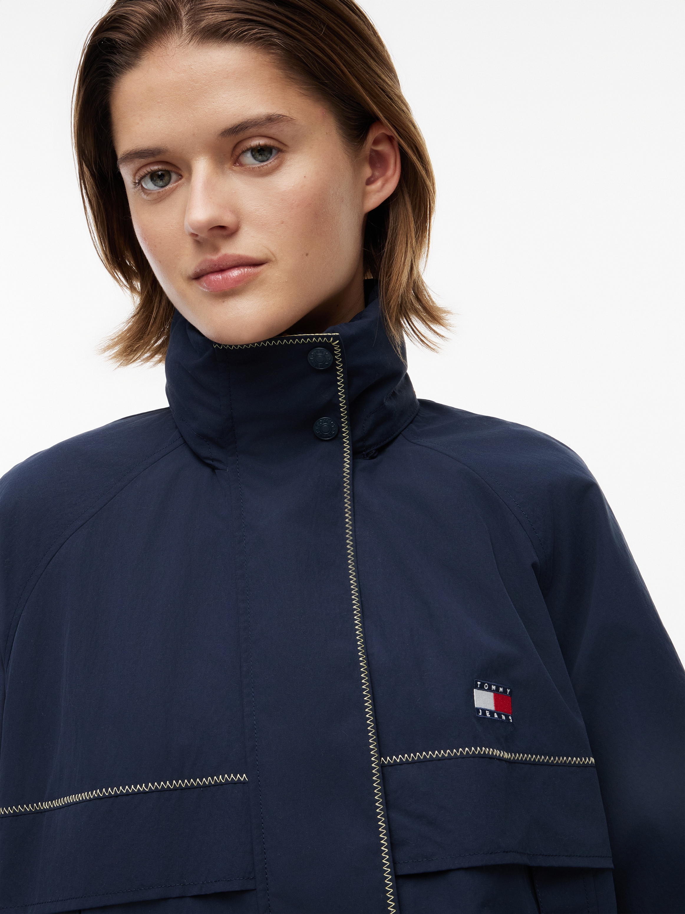 Tommy Jeans Windbreaker »TJW COLORBLOCK WINDBREAKER« Kunstfaser, elastische Bündchen, verdeckter Reissverschluss