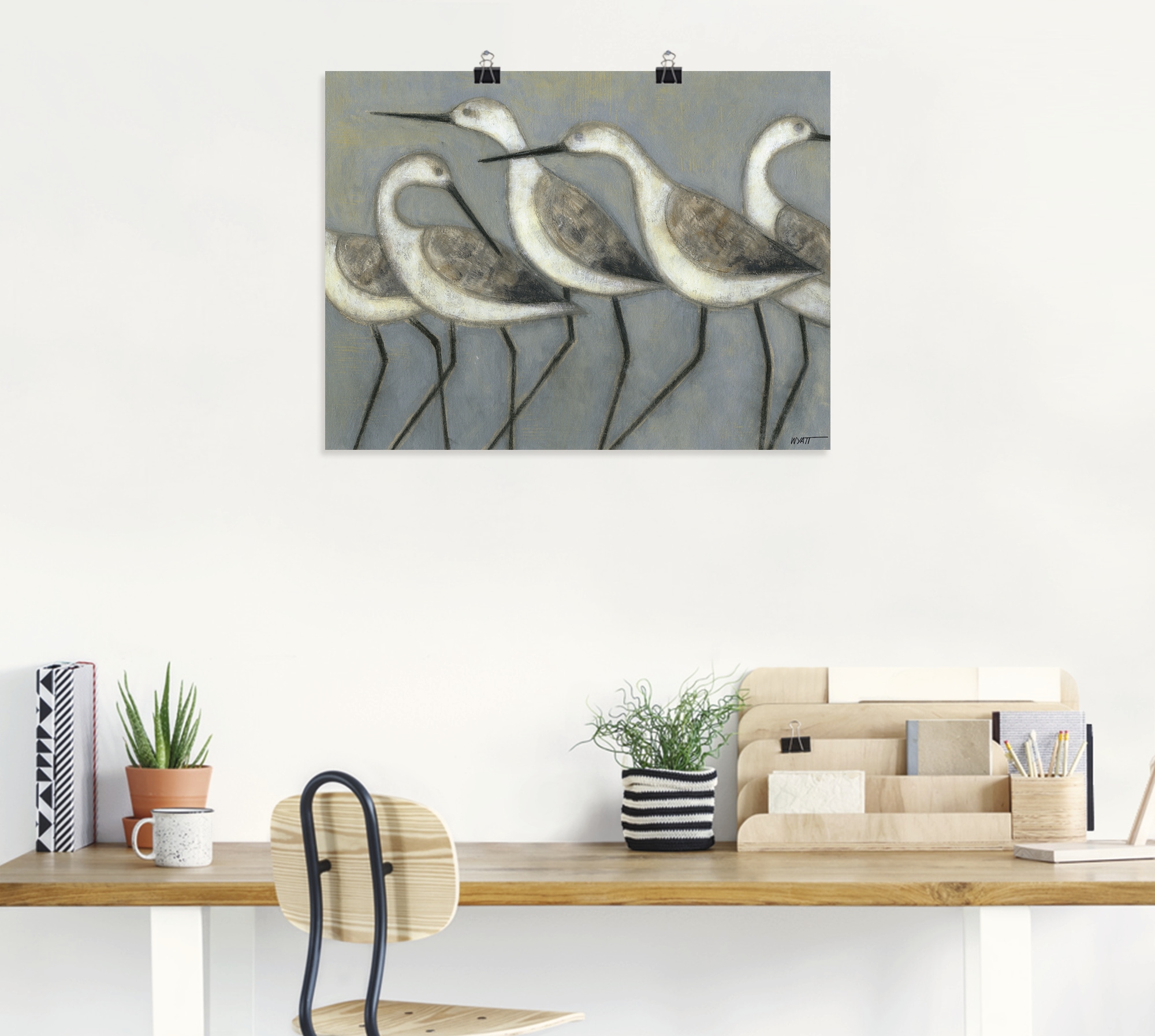 Artland Wandbild »Küstenvögel I«, Vögel, (1 St.), als Alubild, Outdoorbild, Leinwandbild, Poster in verschied. Grössen