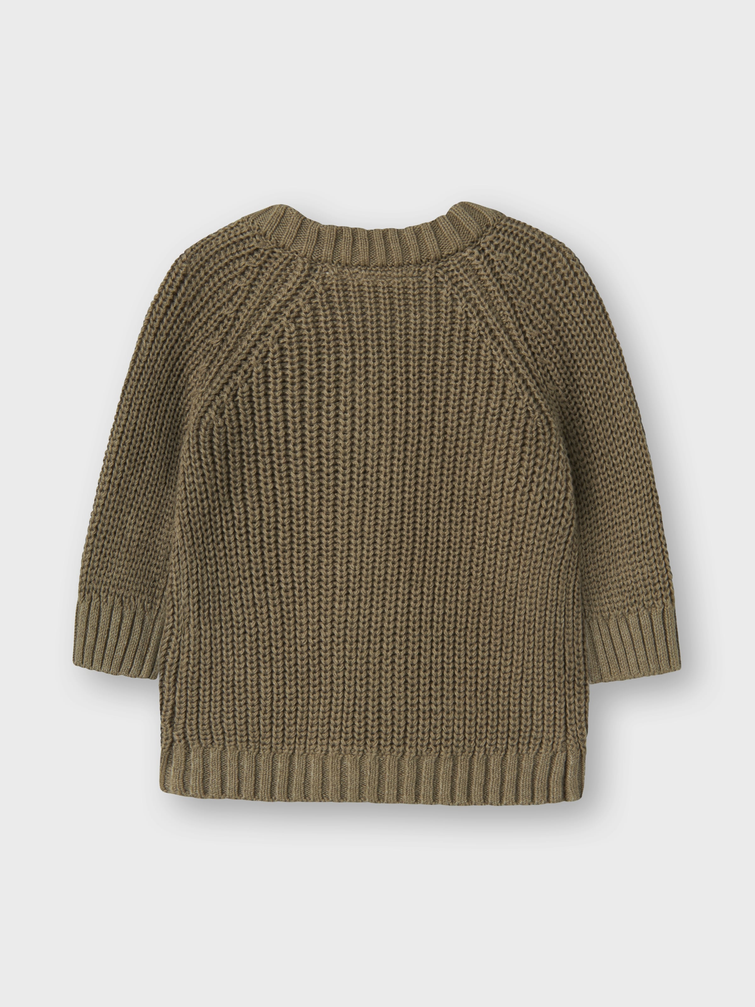 Lil' Atelier Strickjacke »NBNEMLEN LS KNIT CARD LIL NOOS« weiche Baumwolle, Rippstrick