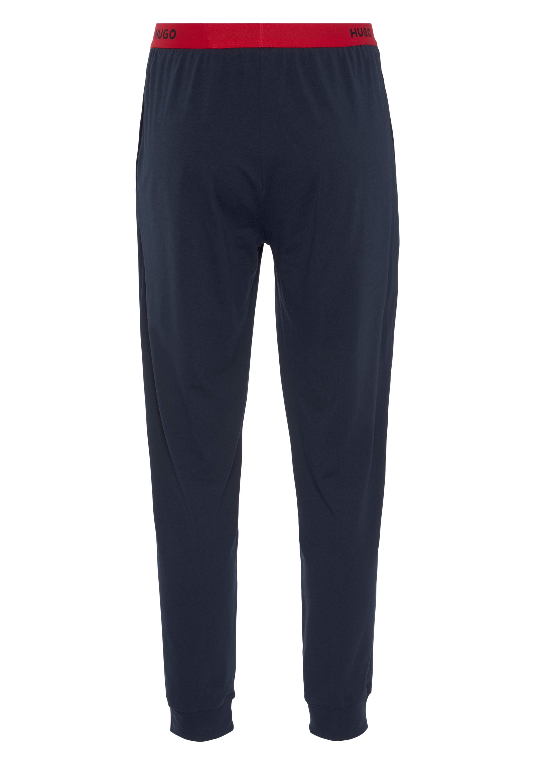 ♕ HUGO Pyjamahose »Linked kaufen mit versandkostenfrei Pants«, kontrastfarbenen Logo-Elastikbund