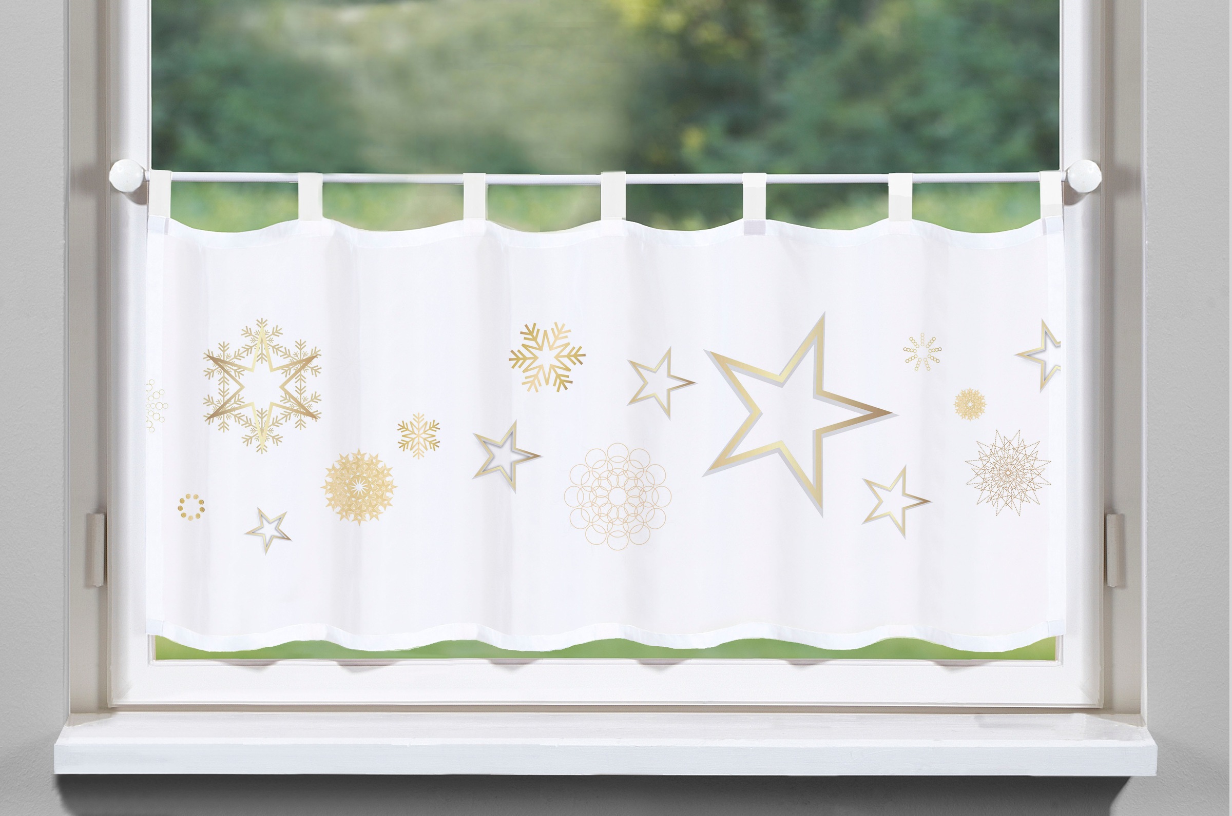 Image of HOME WOHNIDEEN Scheibengardine »STARIO«, (1 St.), aufwendiges Digitaldruckverfahren bei Ackermann Versand Schweiz