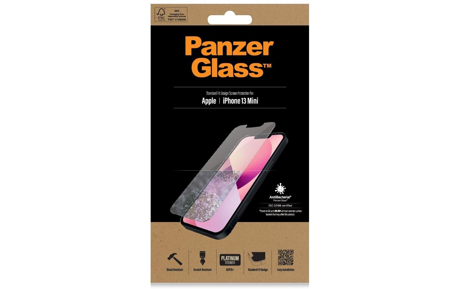 Image of PanzerGlass Displayschutzglas »Displayschutz Standard«, für iPhone 13 mini, Nicht 100% bis an den Rand deckend bei Ackermann Versand Schweiz