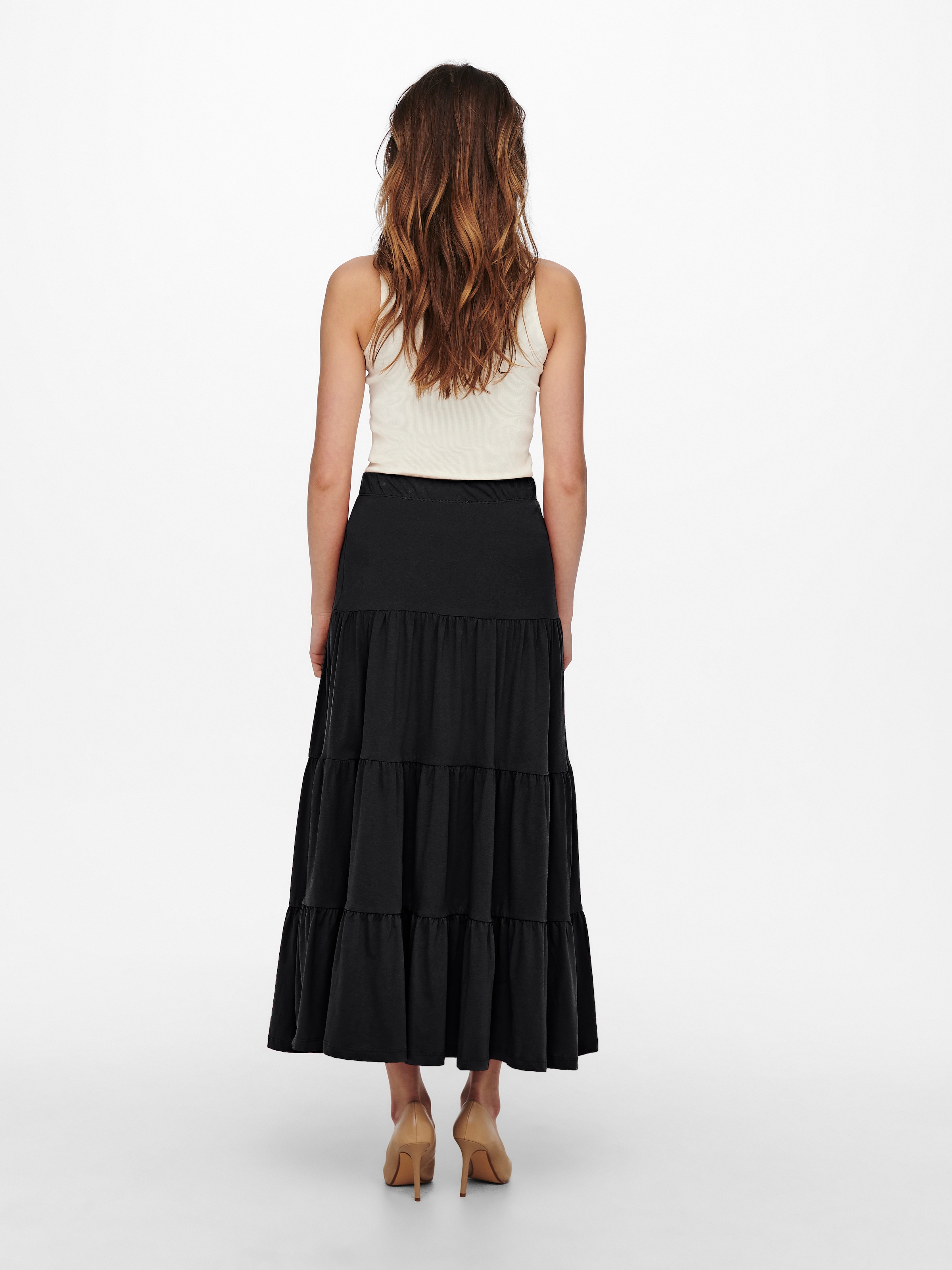 ONLY Maxirock »ONLMAY MAXI SKIRT«, mit Volant
