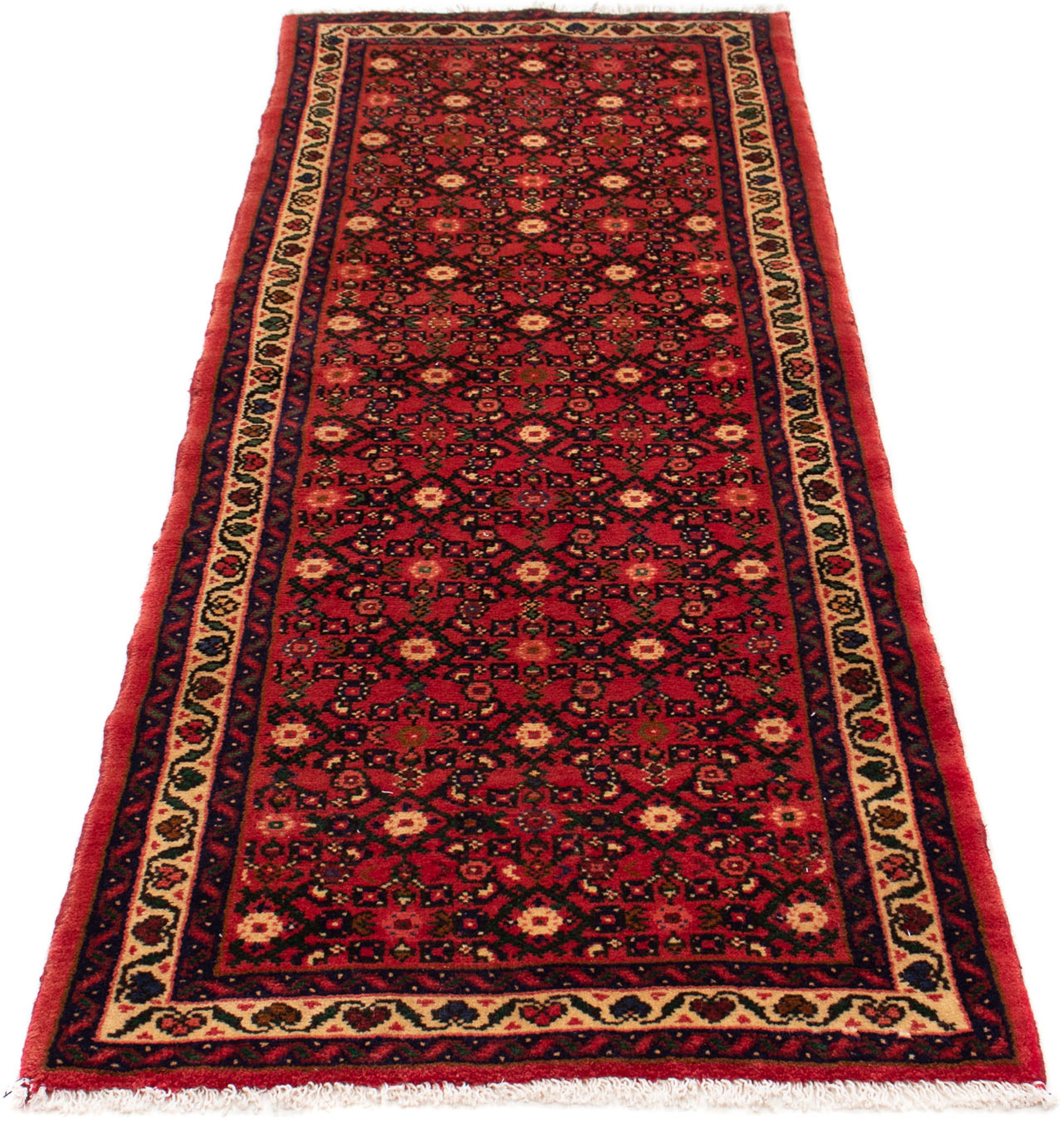 Image of morgenland Orientteppich »Perser - Nomadic - 200 x 73 cm - dunkelrot«, rechteckig, 10 mm Höhe, Wohnzimmer, Handgeknüpft, Einzelstück mit Zertifikat bei Ackermann Versand Schweiz