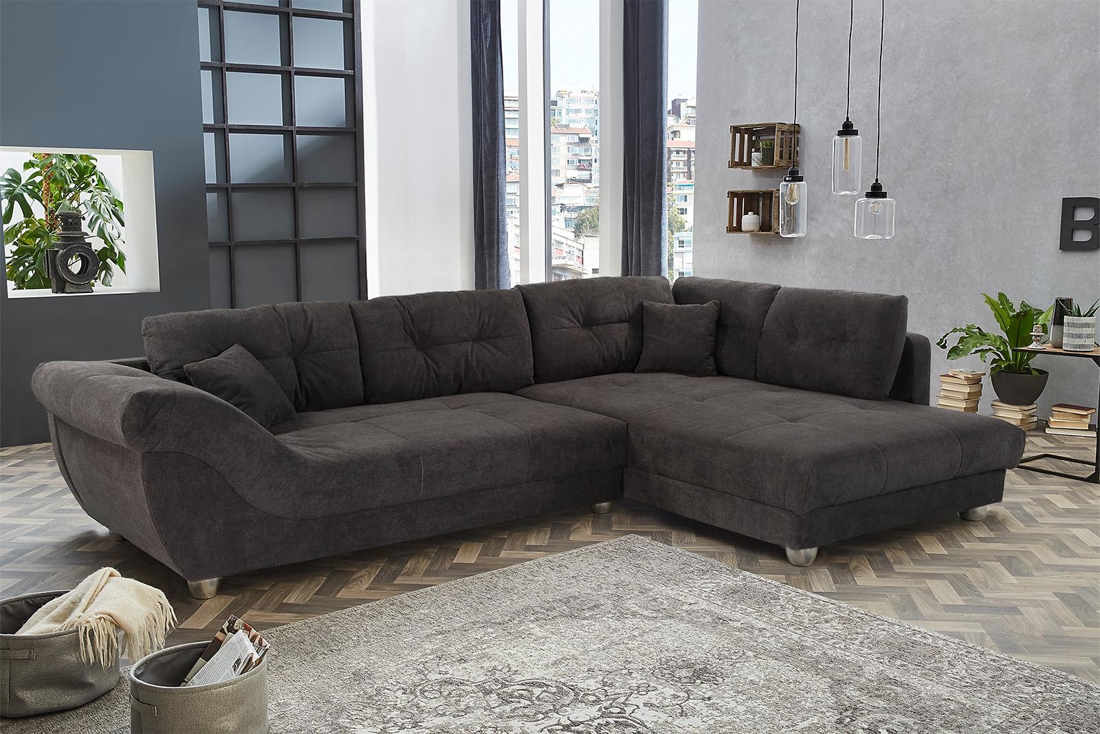 Image of Jockenhöfer Gruppe Ecksofa "Siena L-Form, B: 346 cm" mit Zierkissen, grosse Sitz- und Liegefläche