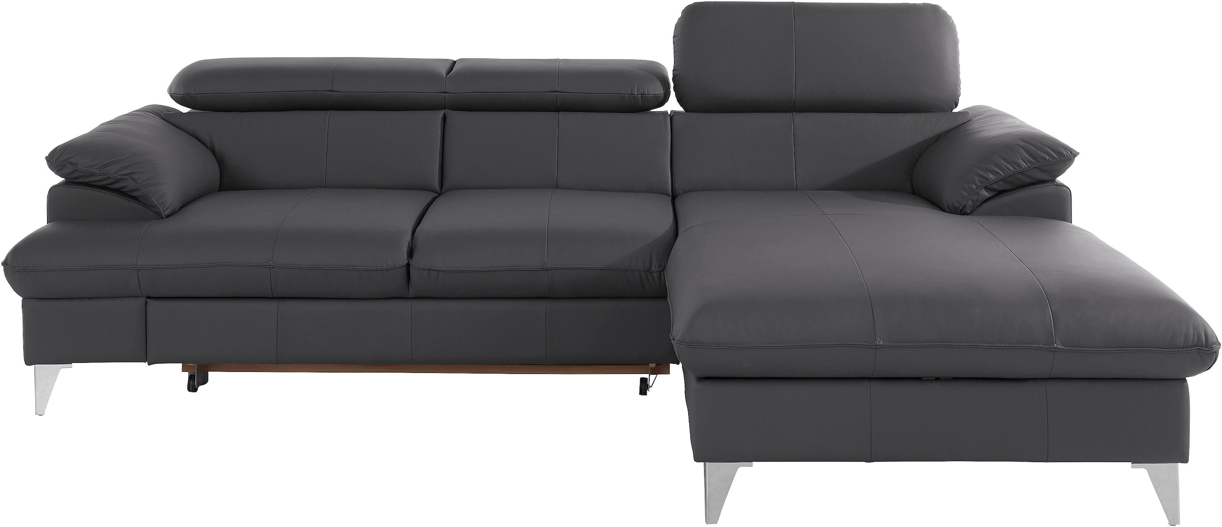 COTTA Ecksofa »Caluso L-Form«, inklusive Kopfteilverstellung, wahlweise mit Bettfunktion