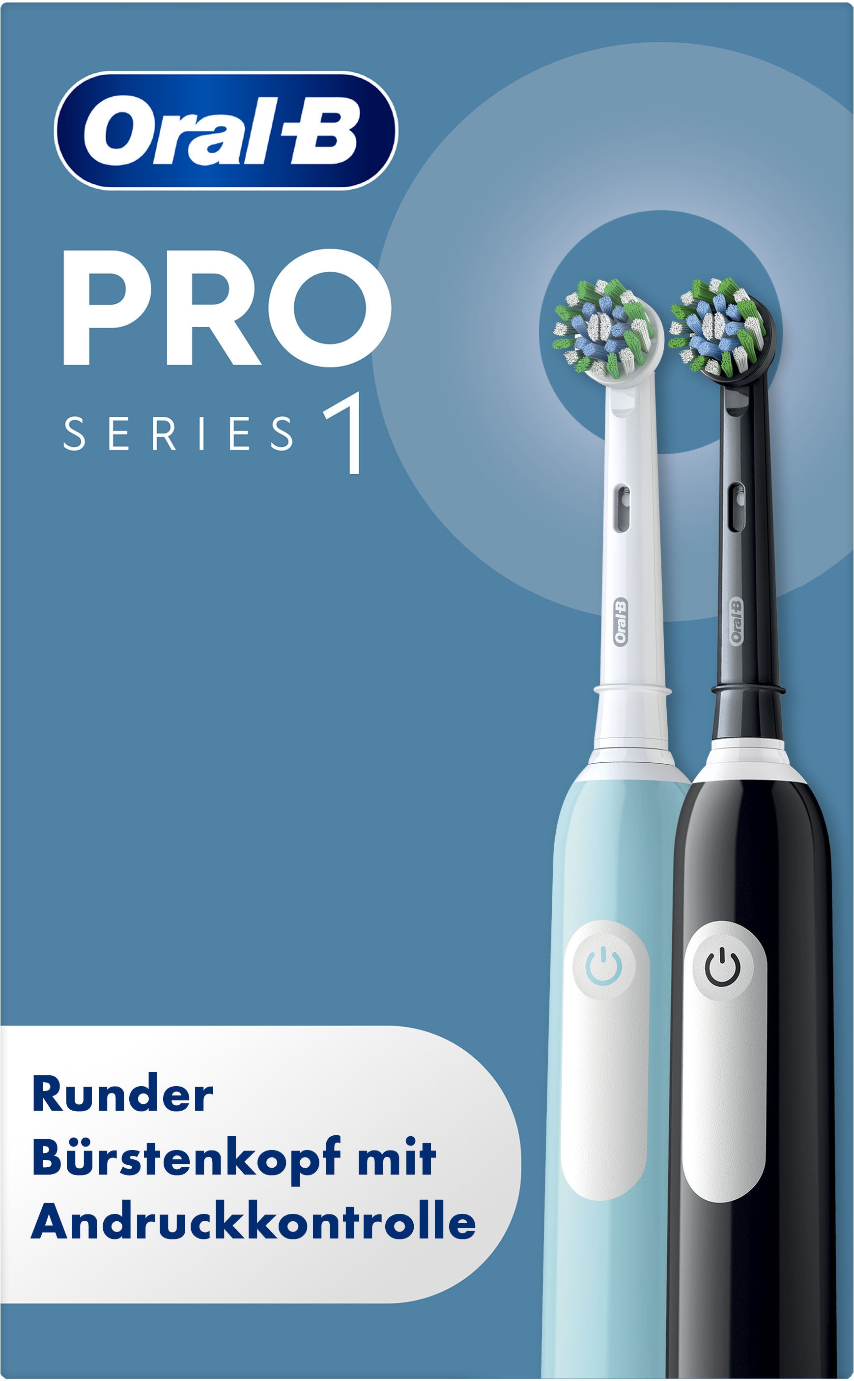 Oral-B Brosse à dents électrique »PRO Series 1 Doppelpack« 2 cuis Aufsteckbürsten capteur de pression