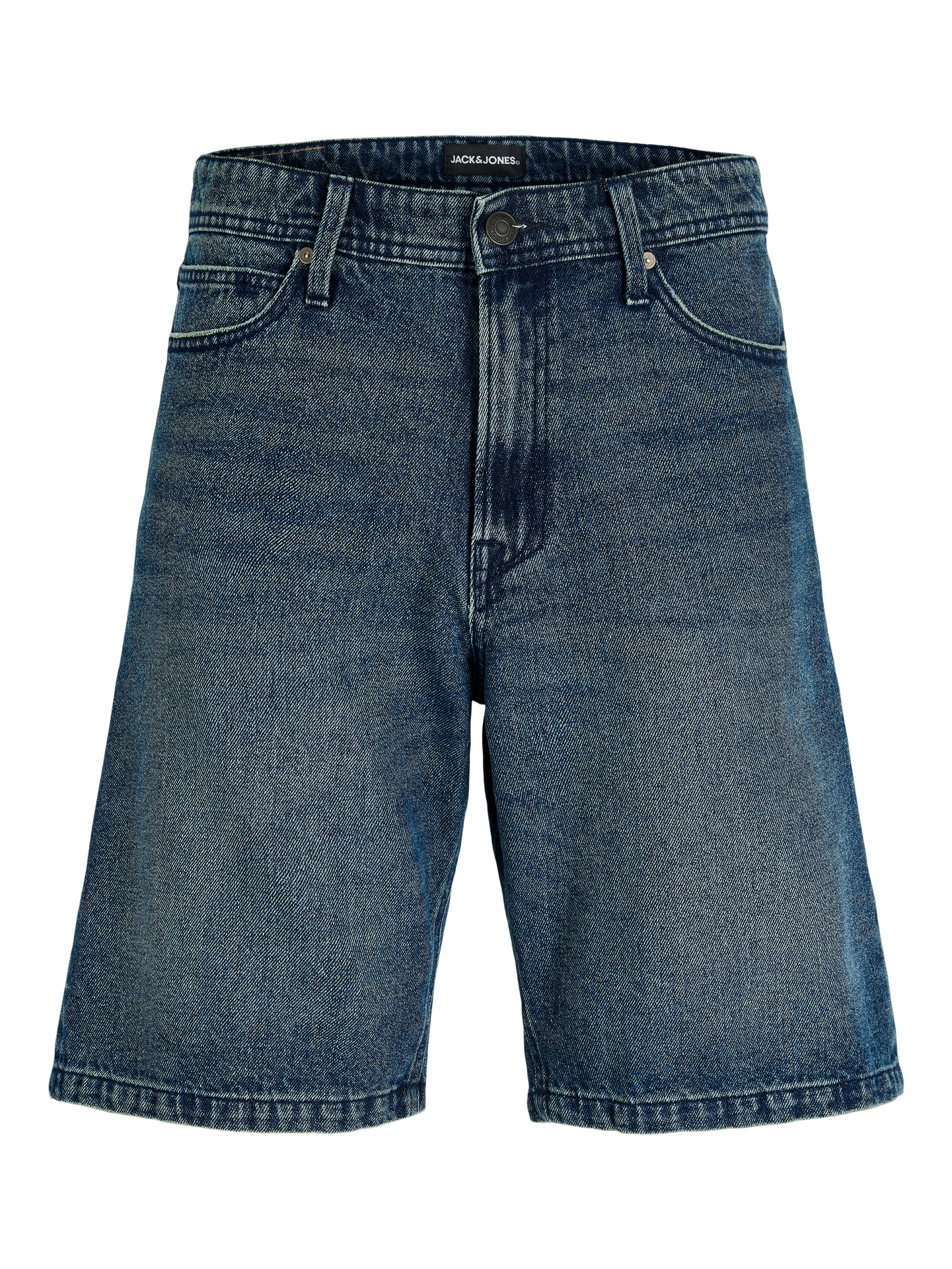 Jack & Jones Short en jean »JJIALEX JJCREW SHORTS AT 229 ST LN« coton, baggy fit