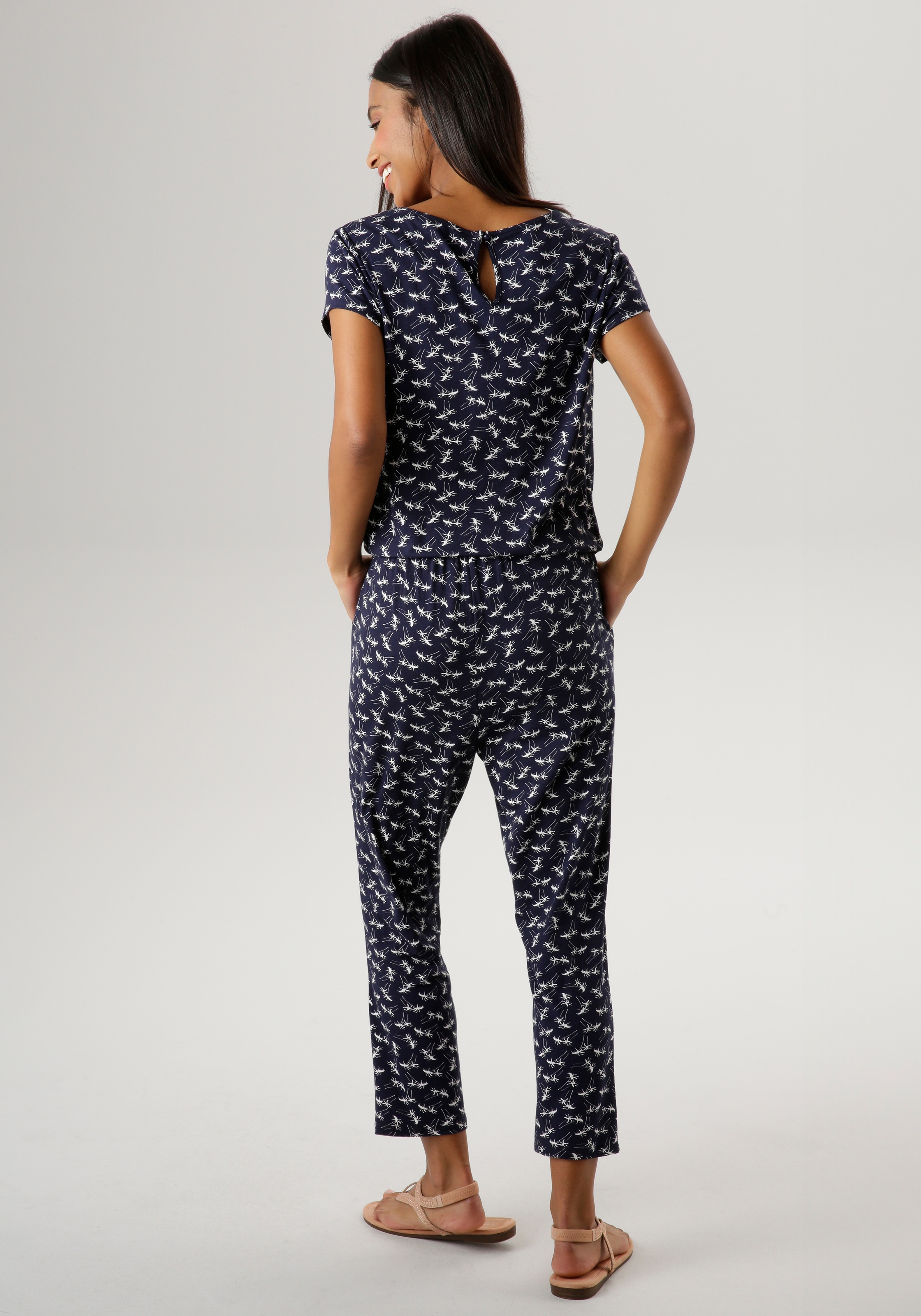 Aniston SELECTED Jumpsuit mit Eingriffstaschen und Gummizug in der Taille - NEUE KOLLEKTION