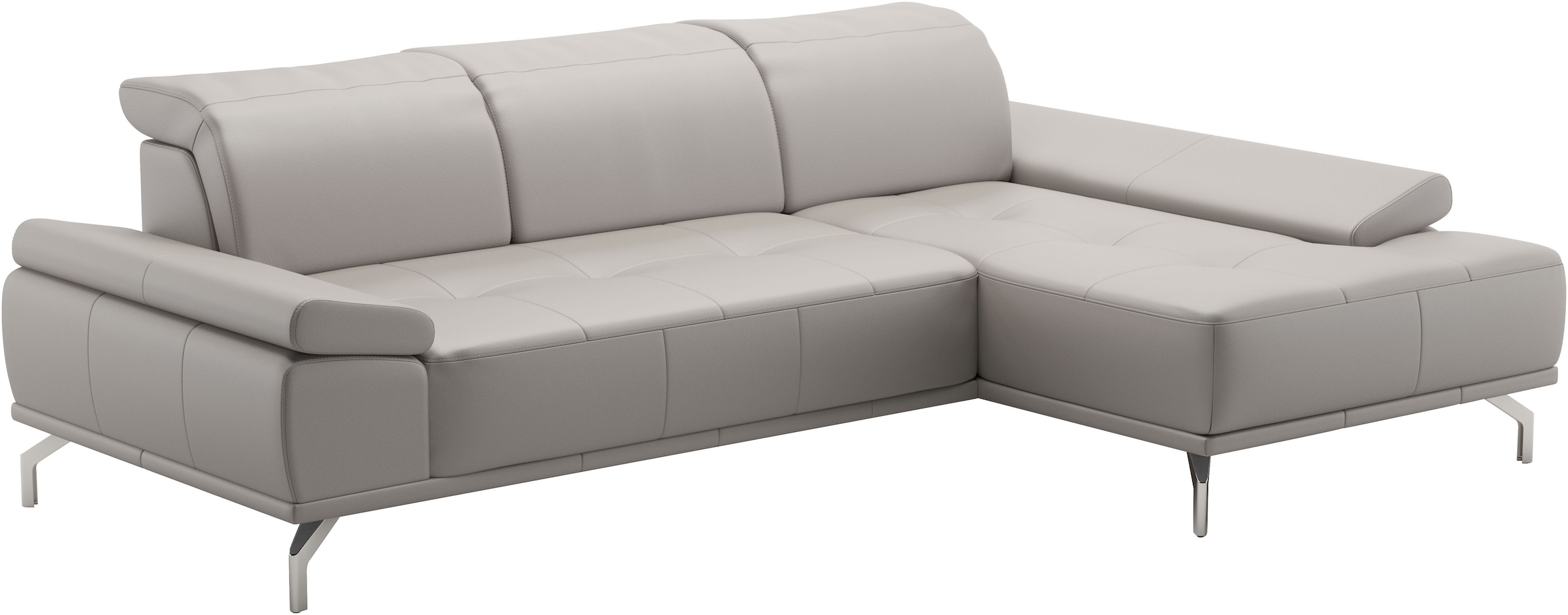 Places of Style Ecksofa »Caluna«, Inkl.Sitztiefenverstellung, wahlweise mit Kopf- und Armteilverstellung
