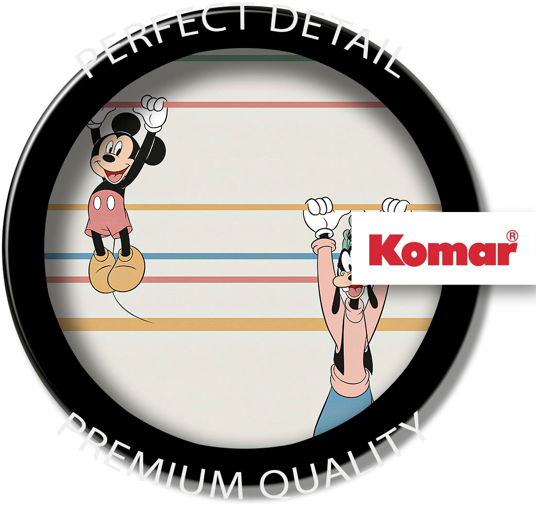 Komar Fototapete »Digitaldruck Vlies - Mickey Hanging with Friends - Grösse 300 x 250 cm«, bedruckt, Kinderzimmer