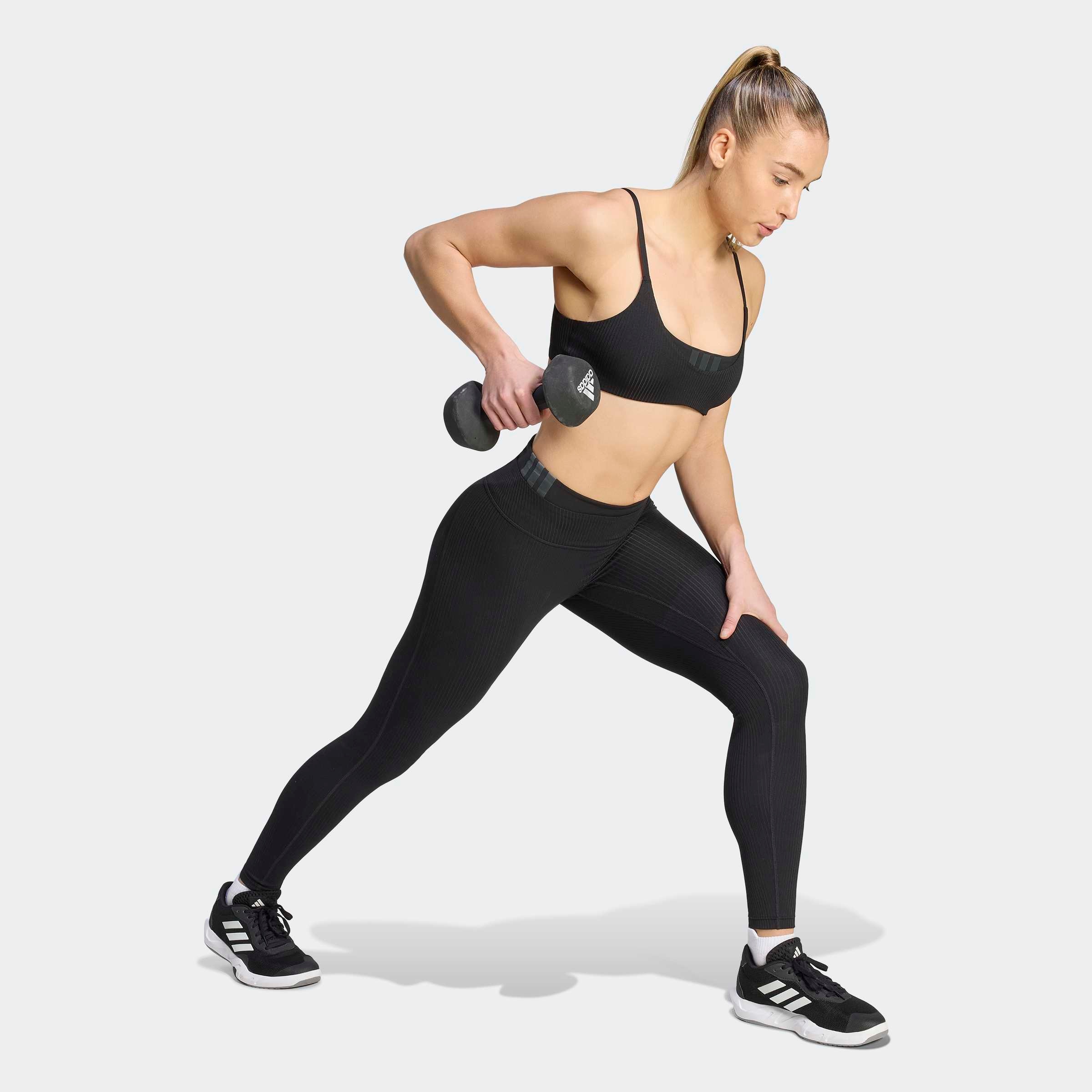 adidas Performance Trainingstights »ALL ME RIB L«  Gerippte Leggings, vom Yoga inspiriert