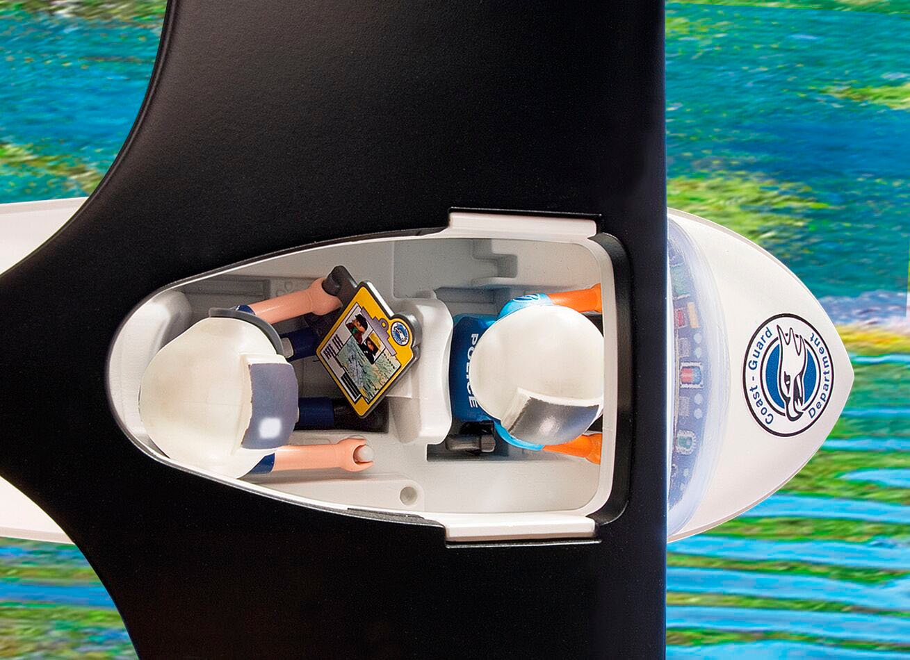 Playmobil® Konstruktions-Spielset »Polizei Wasserflugzeug (4445), Action Heroes« schwimmfähig; Made in Germany