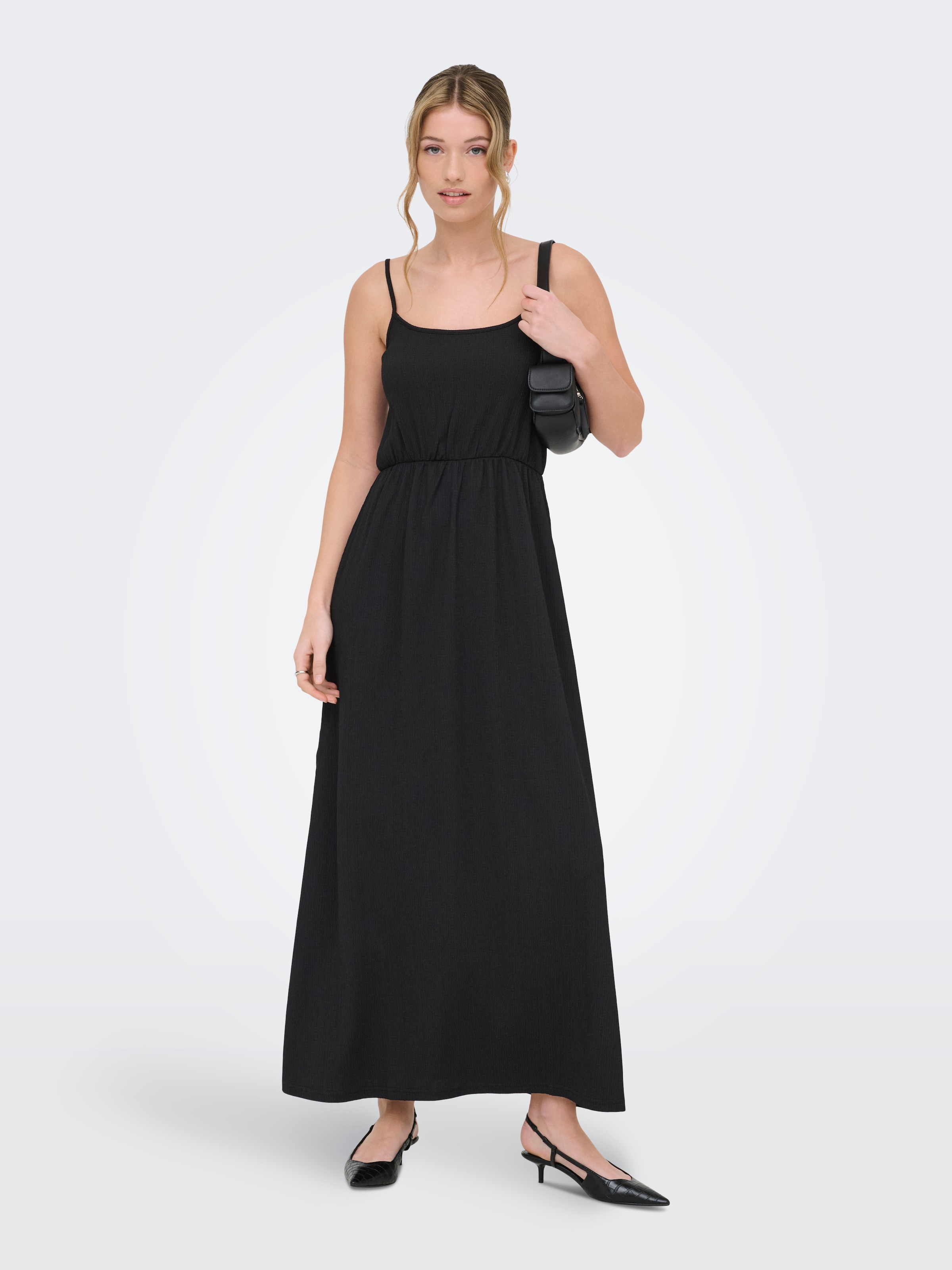 ONLY Maxikleid »ONLALTA S/L LONG STRAP DRESS PNT ZLO«