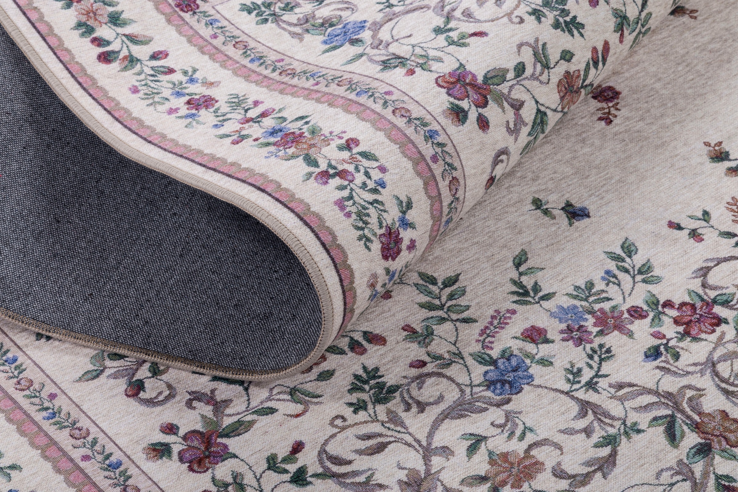 Gino Falcone Orientteppich »Viola GF046«, rechteckig, 3 mm Höhe, in Pastell Farben, ideal im Wohnzimmer & Schlafzimmer