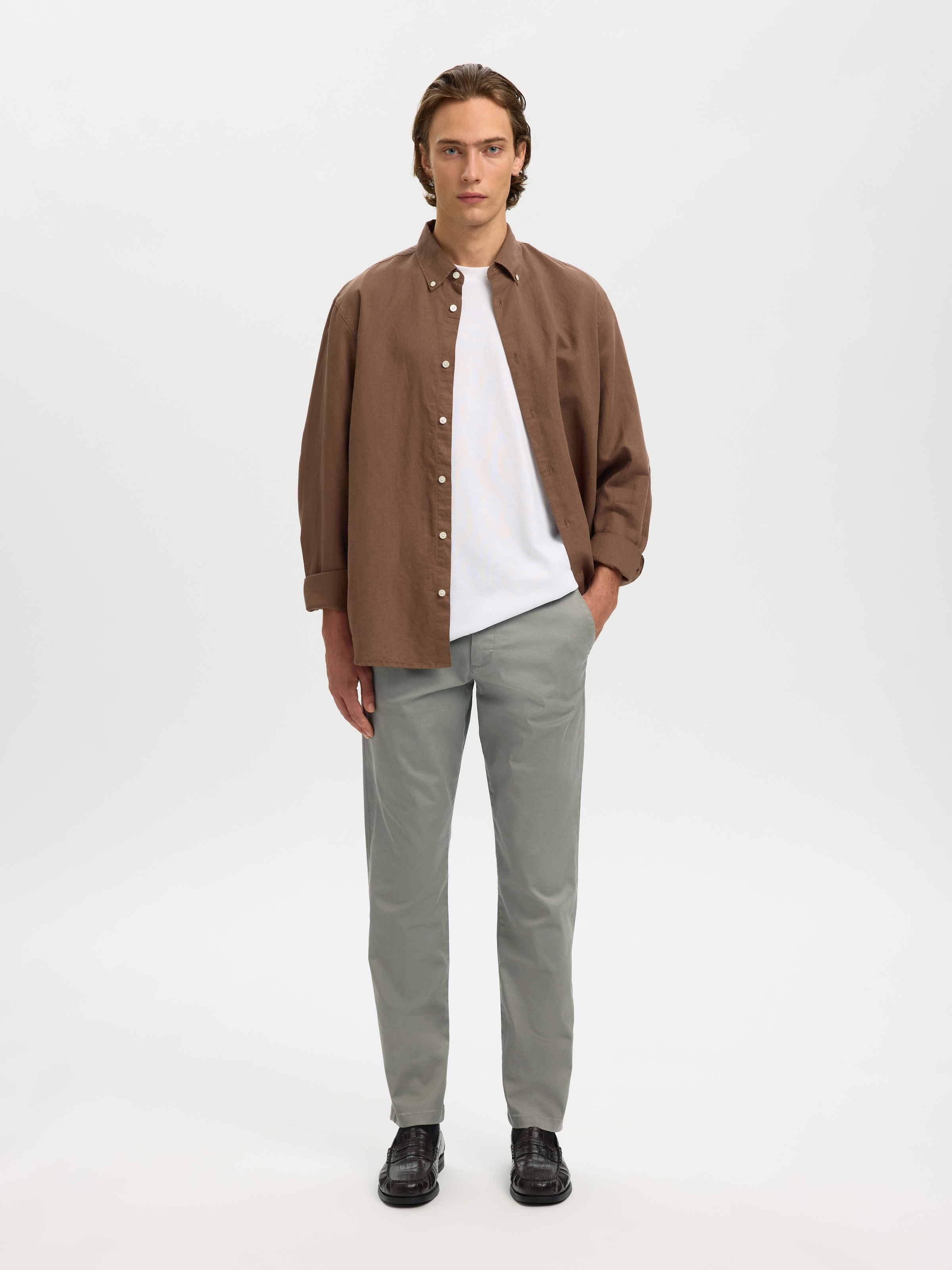 SELECTED HOMME Chinohose »SLH175-SLIM NEW MILES FLEX PANT NOOS«