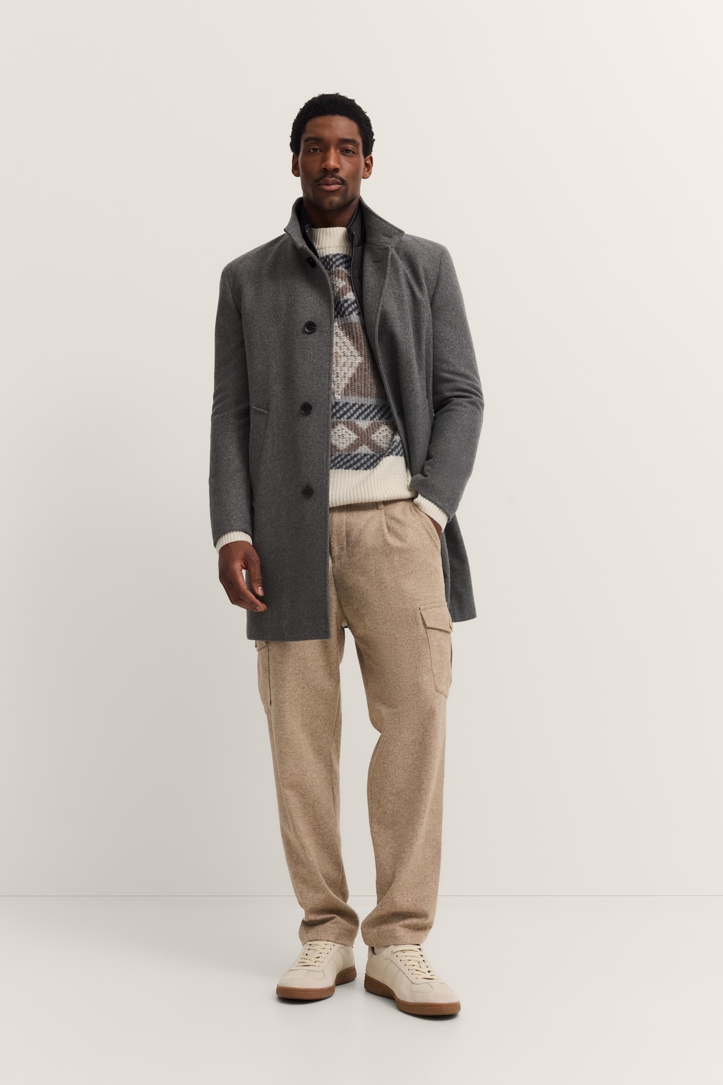 bugatti Manteau court »Westen-Einsatz« Modern Fit mit Flexcity Stretch Einsätzen