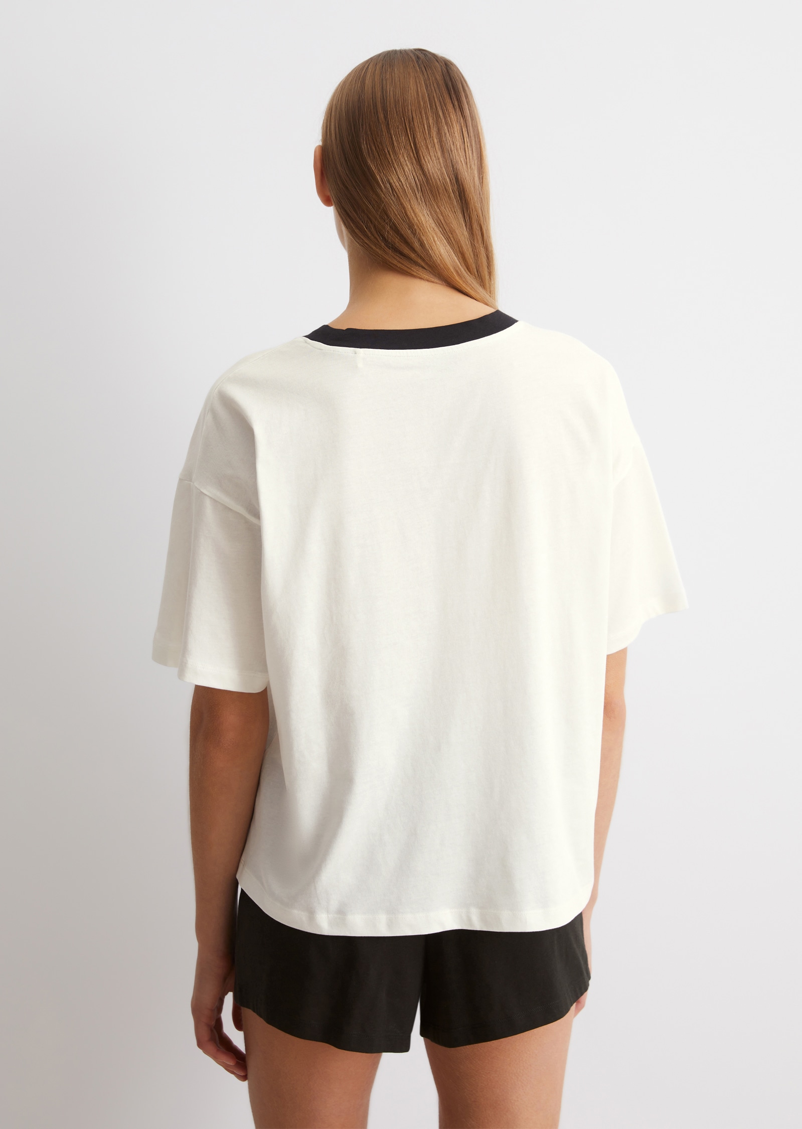 Marc O'Polo Shorty, (2 tlg.), Kurzarm, Rundhalsausschnitt